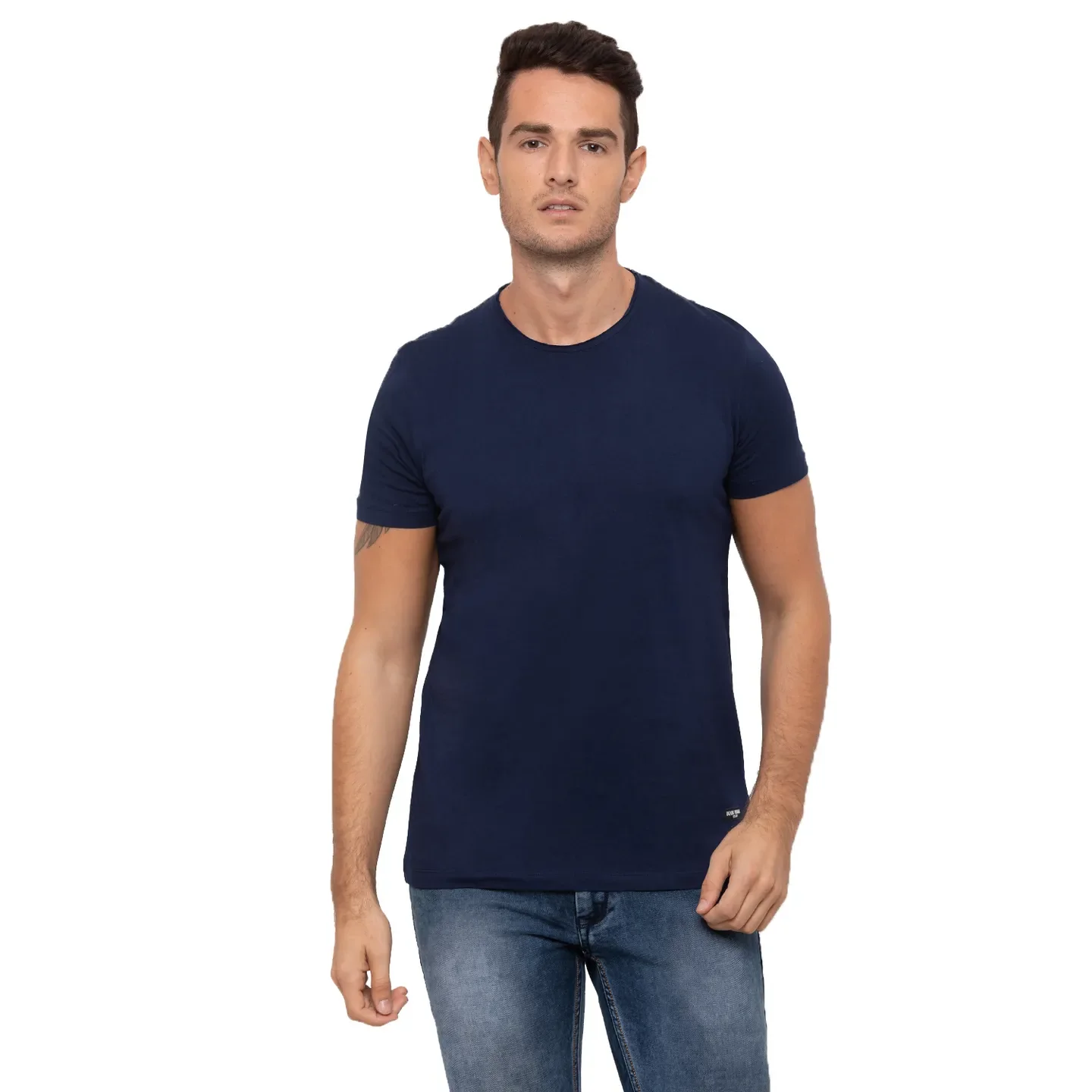Blue Regular Fit Men's T-Shirt by Being Human Clothing