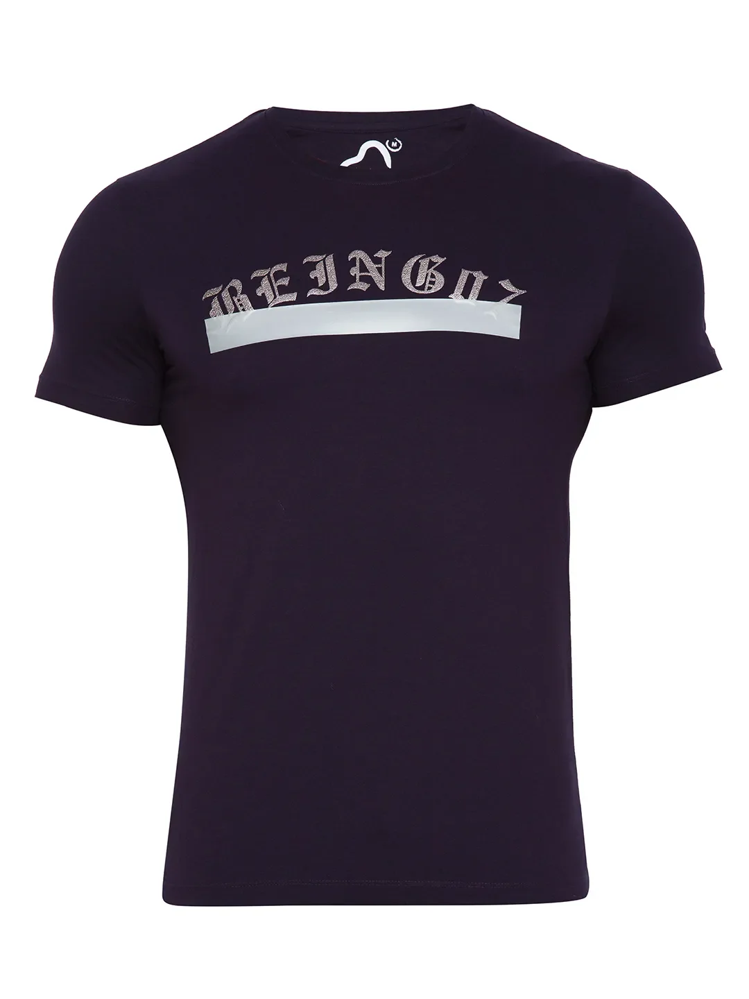 Navy Regular Fit Round Neck Men's T-Shirt by Being Human Clothing - Image 4