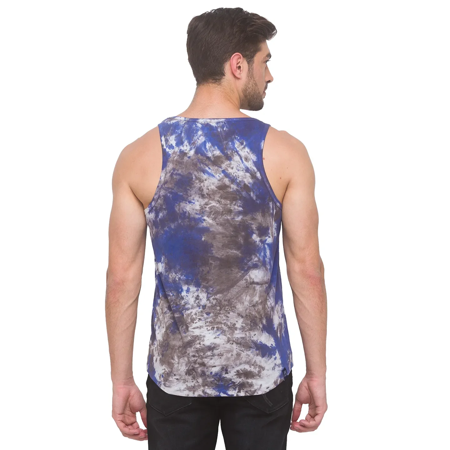 Navy Regular Fit Round Neck Men's T-Shirt by Being Human Clothing - Image 2