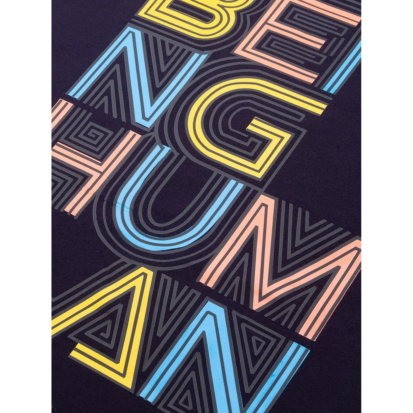 Navy Regular Fit Round Neck Men's T-Shirt by Being Human Clothing - Image 10