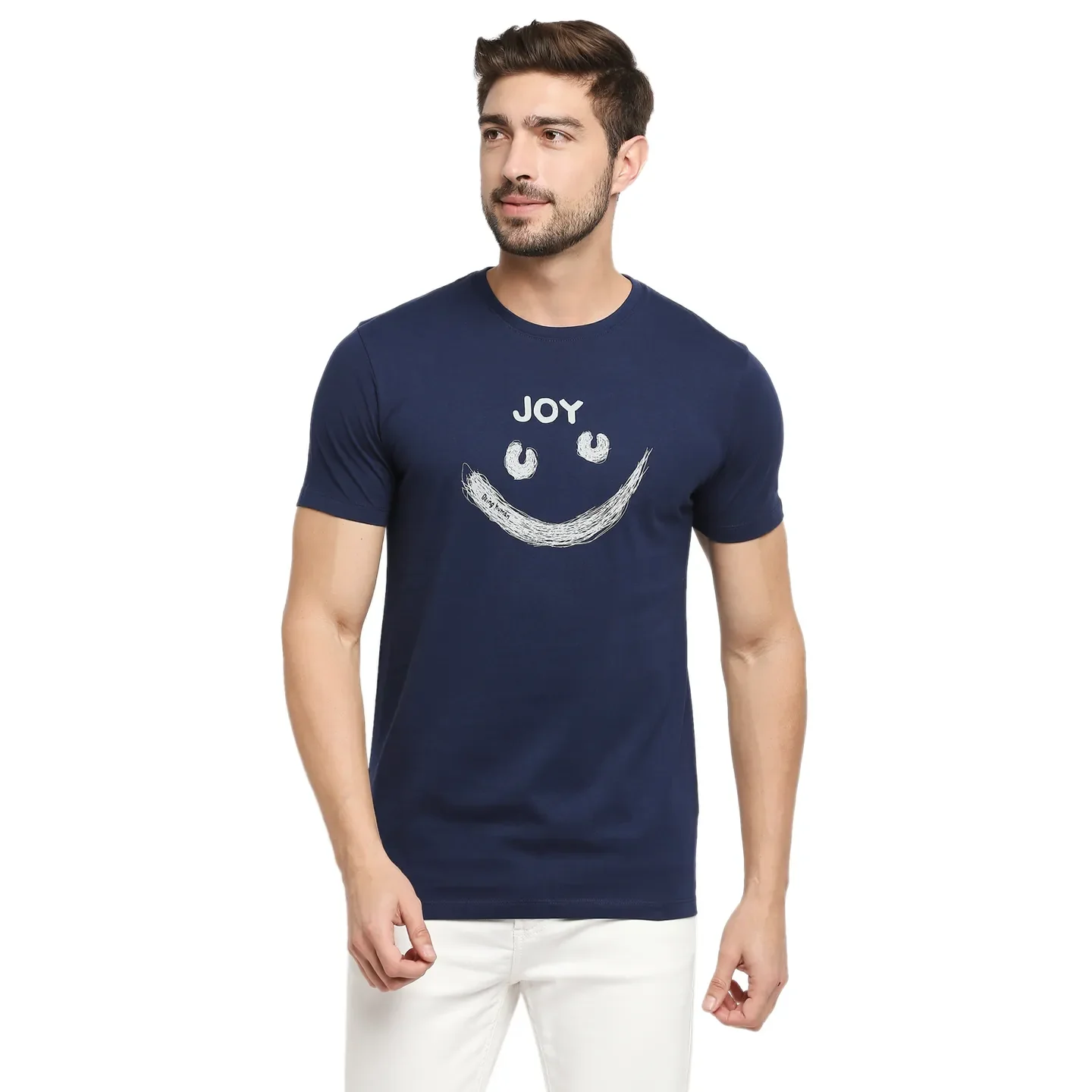 Blue Regular Fit Men's Short Sleeves T-Shirt by Being Human Clothing