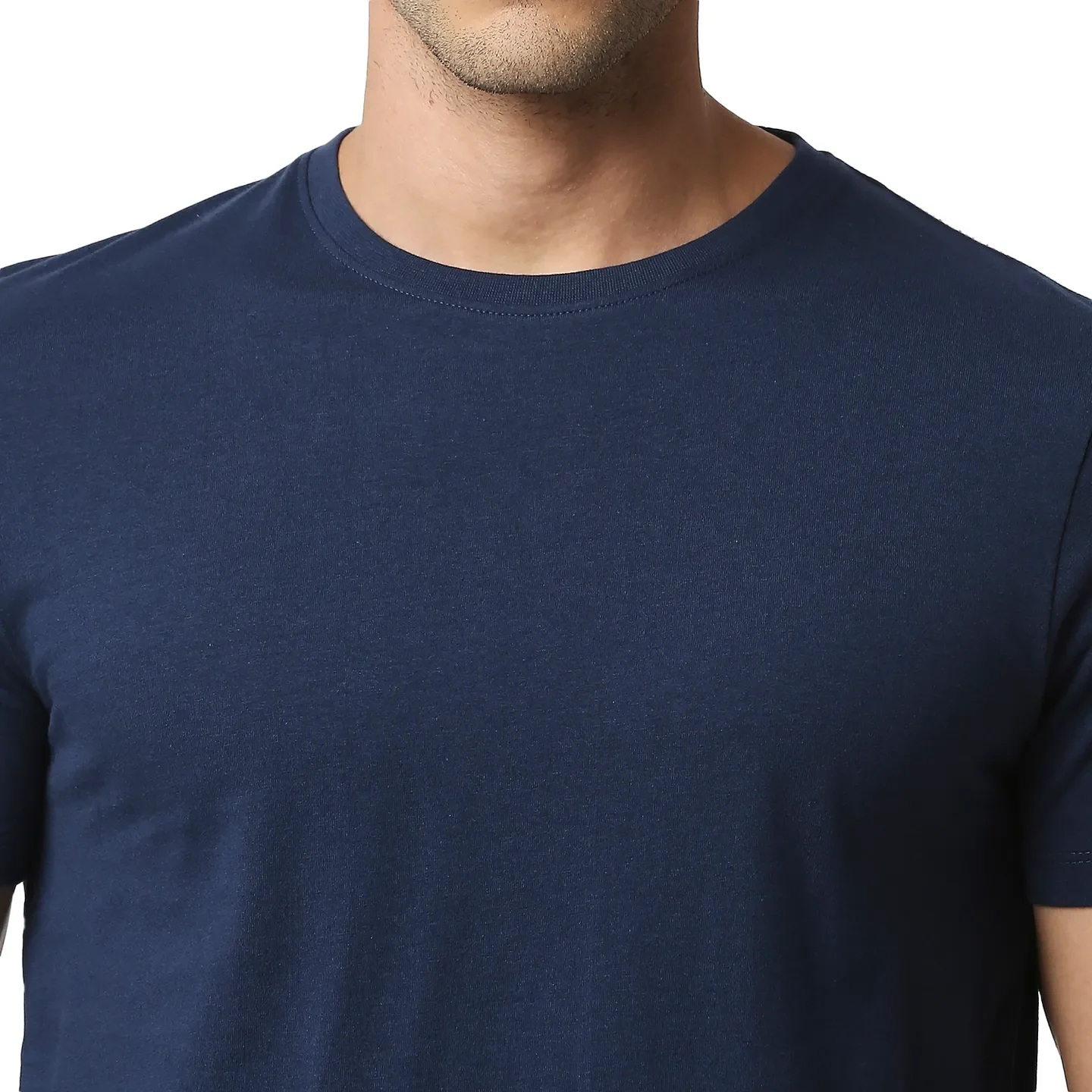 Blue Regular Fit Men's Short Sleeves T-Shirt by Being Human Clothing - Image 5