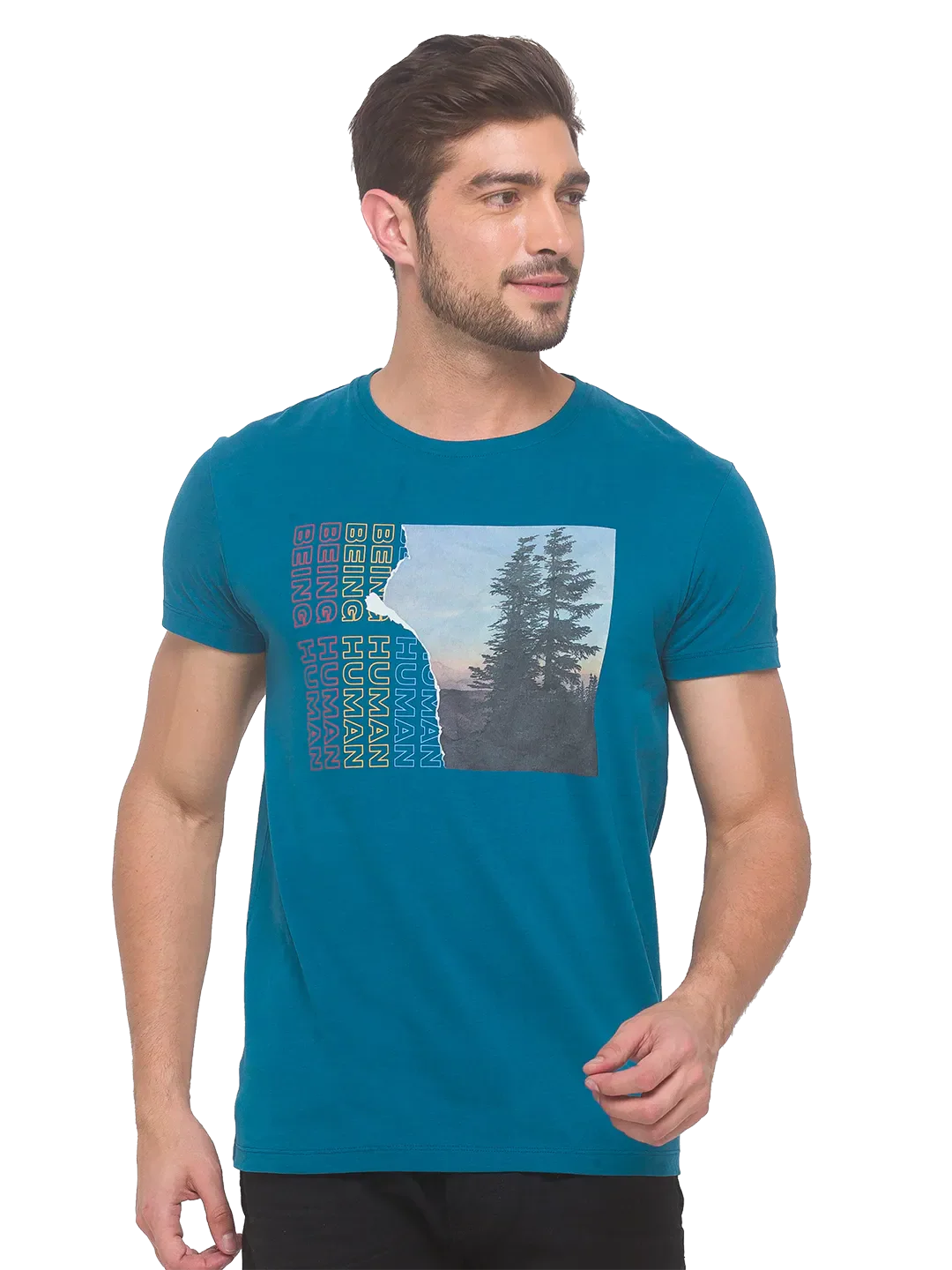 Ocean Regular Fit Round Neck Men's T-Shirt by Being Human Clothing - Image 5