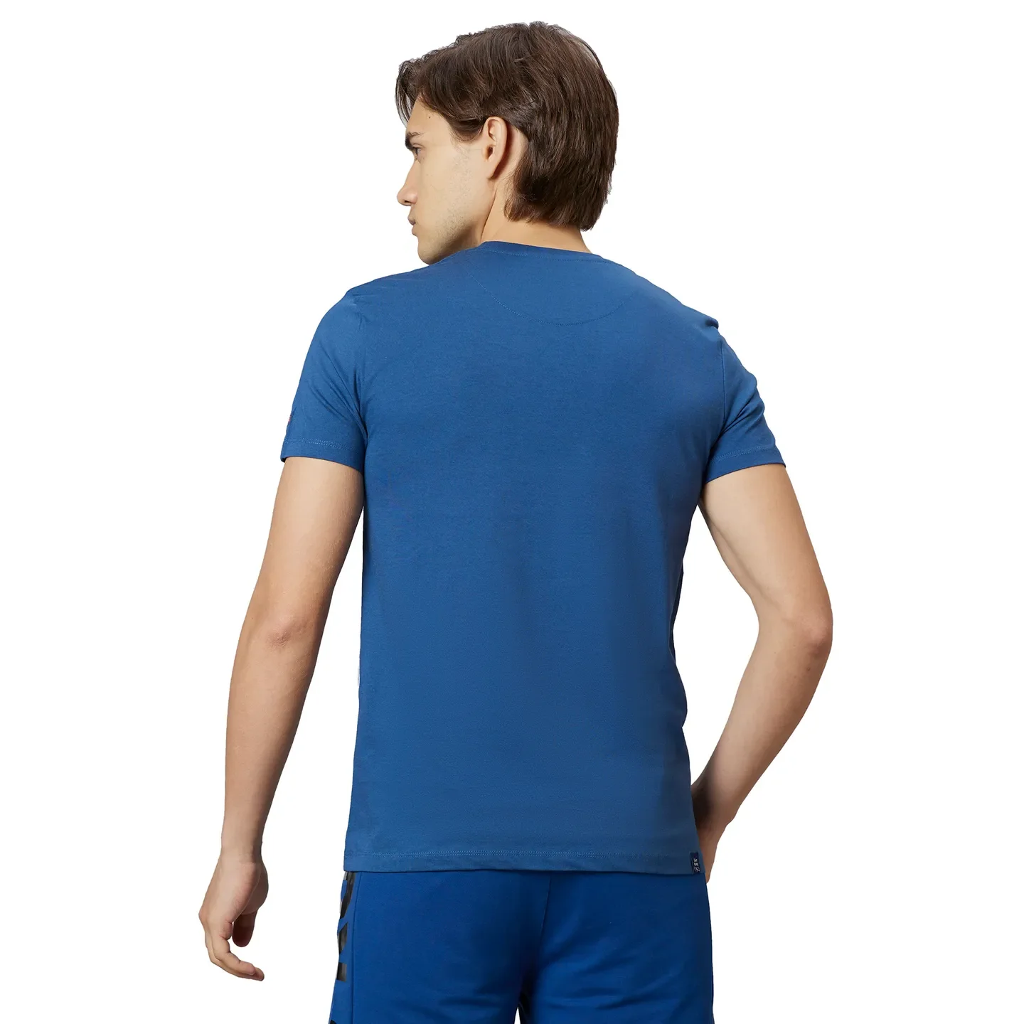 Ocean Blue Regular Fit Round Neck Men's T-Shirt by Being Human Clothing - Image 2