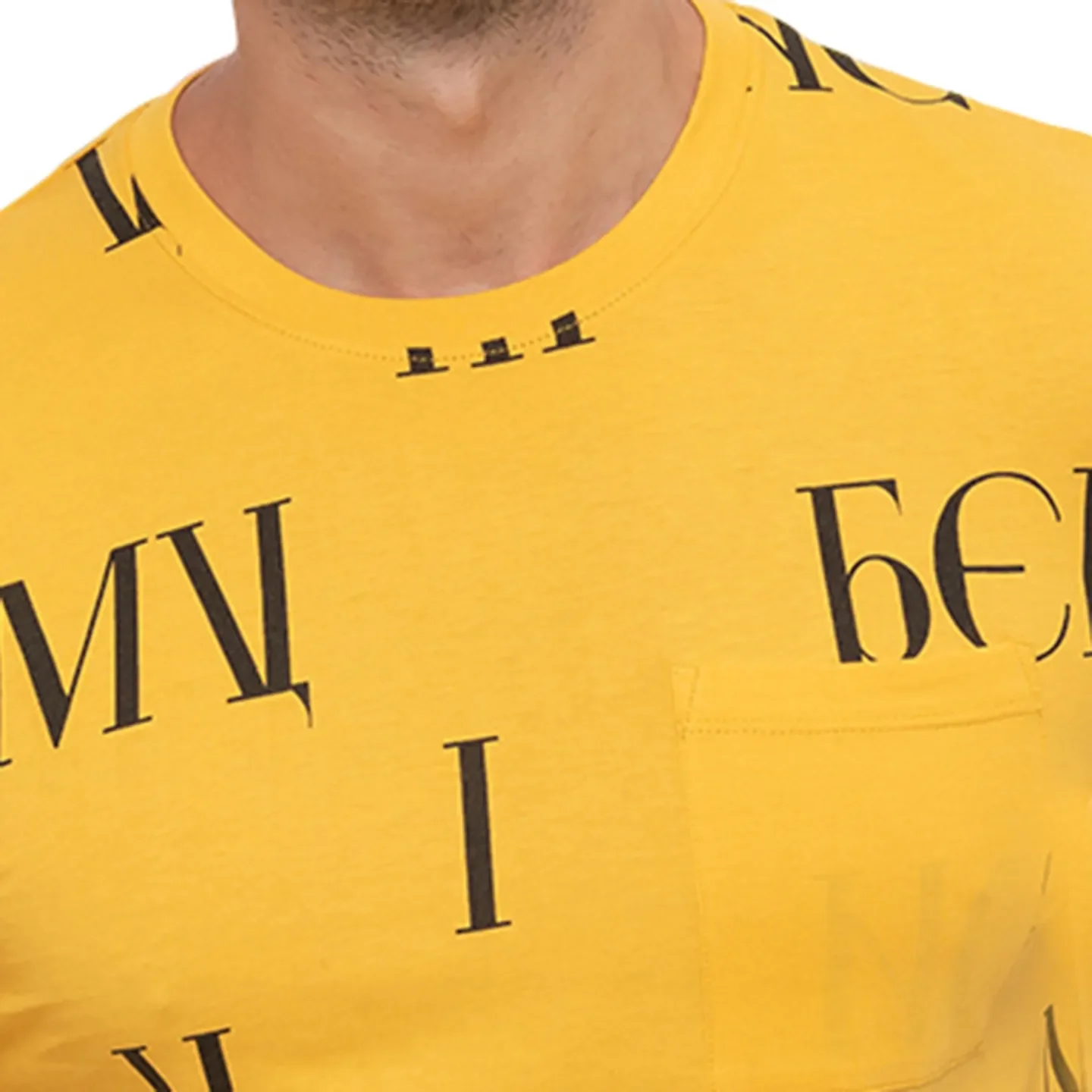 Ocher Regular Fit Round Neck Men's T-Shirt by Being Human Clothing - Image 5
