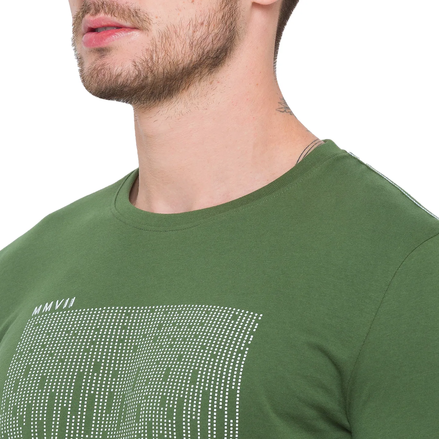 Green Regular Fit Men's Long Sleeves T-Shirt by Being Human Clothing - Image 5