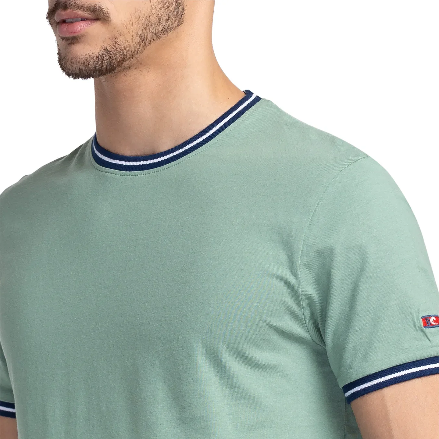 Green Regular Fit Men's Short Sleeves T-Shirt by Being Human Clothing - Image 5