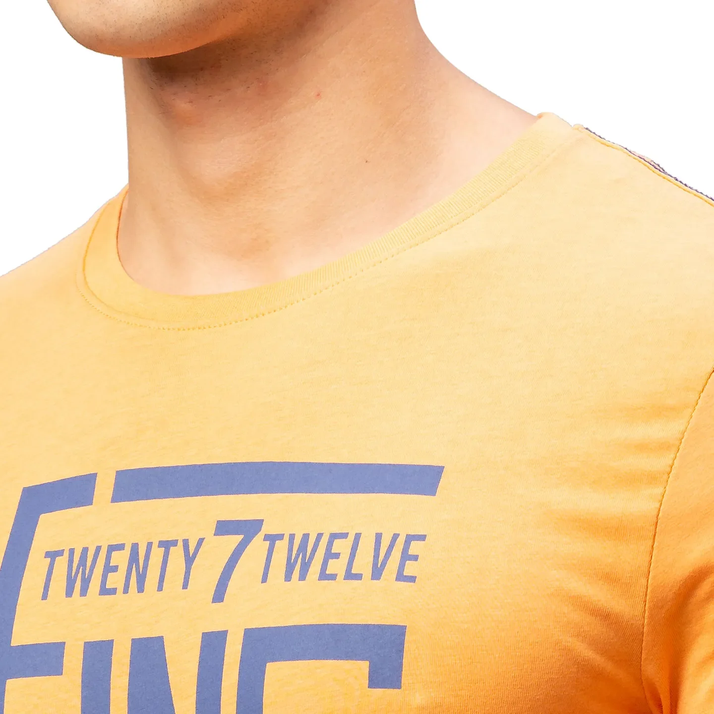 Orange Regular Fit Men's Short Sleeves T-Shirt by Being Human Clothing - Image 5