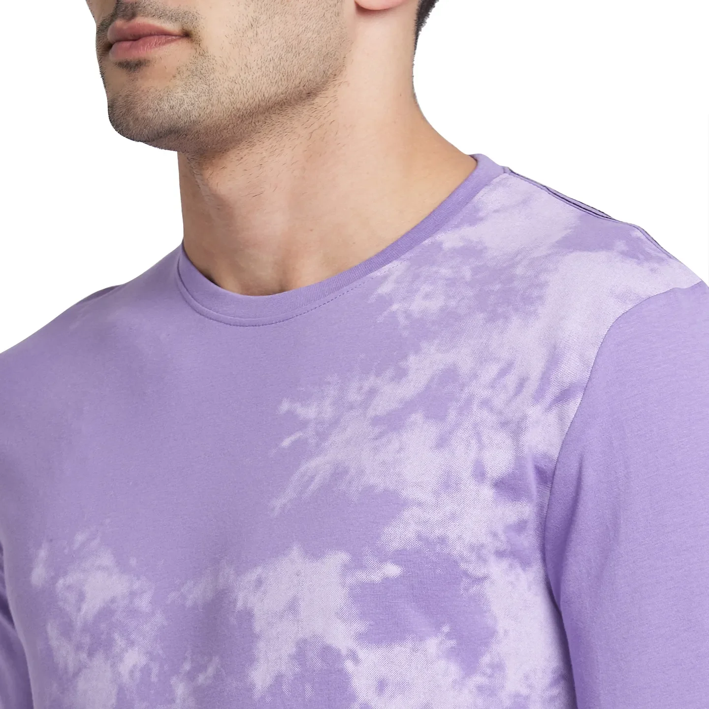 Paisley Purple Regular Fit Round Neck Men's T-Shirt by Being Human Clothing - Image 4