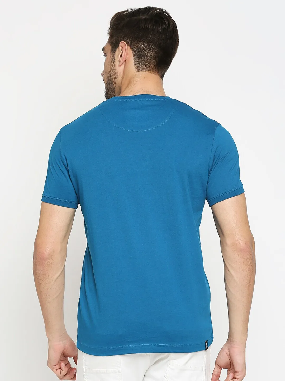 Green Regular Fit Men's Short Sleeves T-Shirt by Being Human Clothing - Image 4
