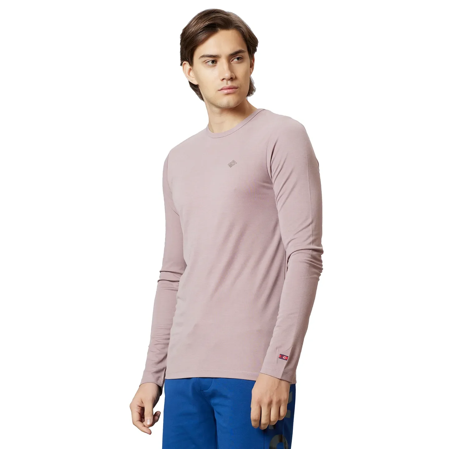 Pink Regular Fit Men's Long Sleeves T-Shirt by Being Human Clothing - Image 3