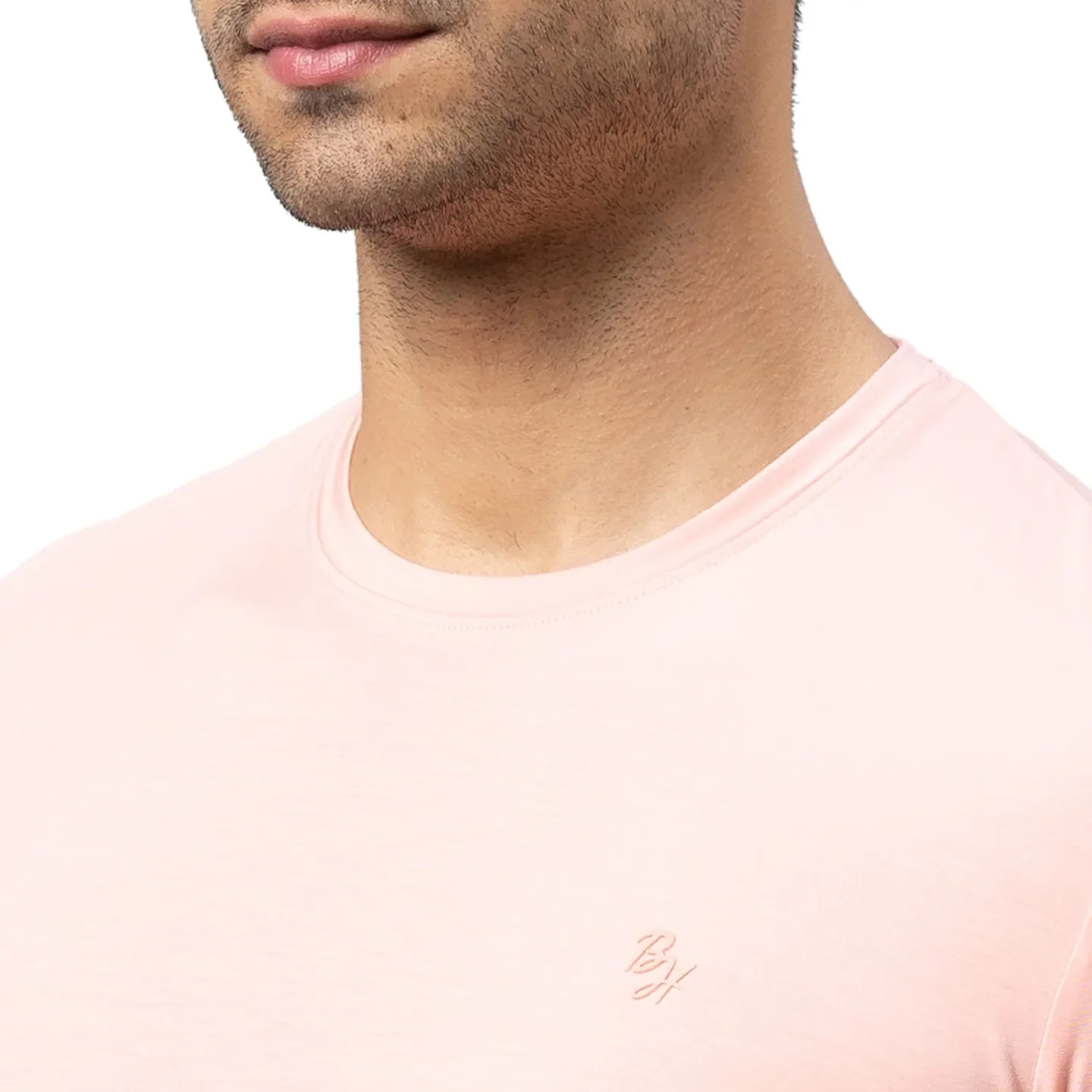 Pink Regular Fit Men's Short Sleeves T-Shirt by Being Human Clothing - Image 5