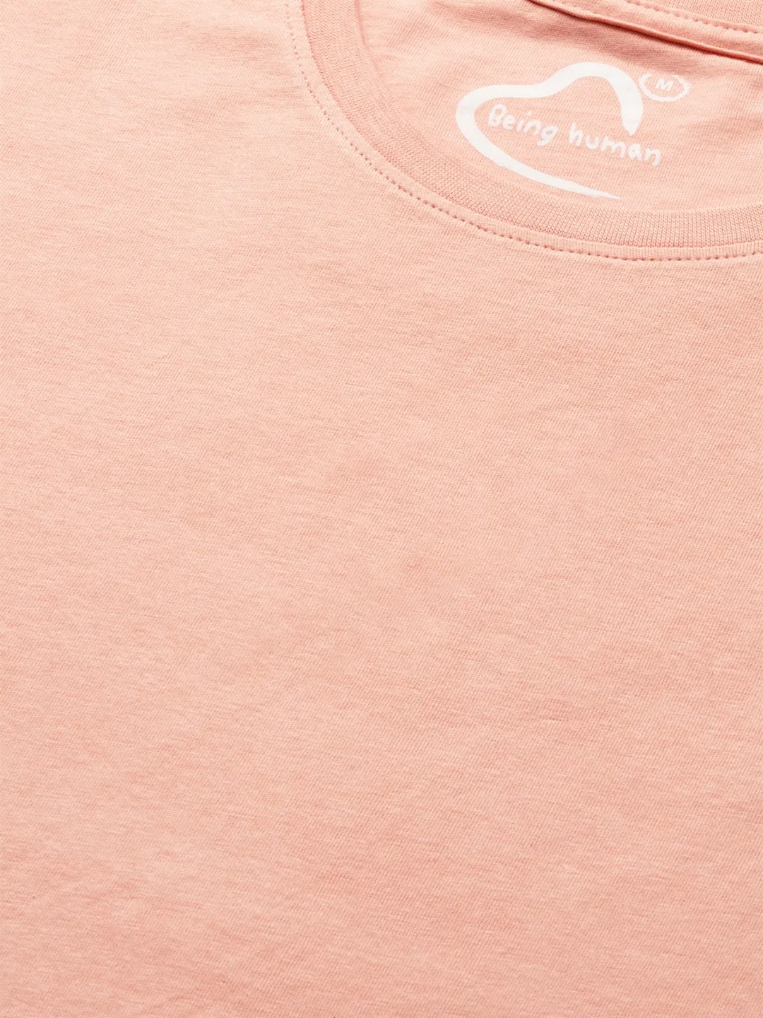 Pink Regular Fit Men's Short Sleeves T-Shirt by Being Human Clothing - Image 4