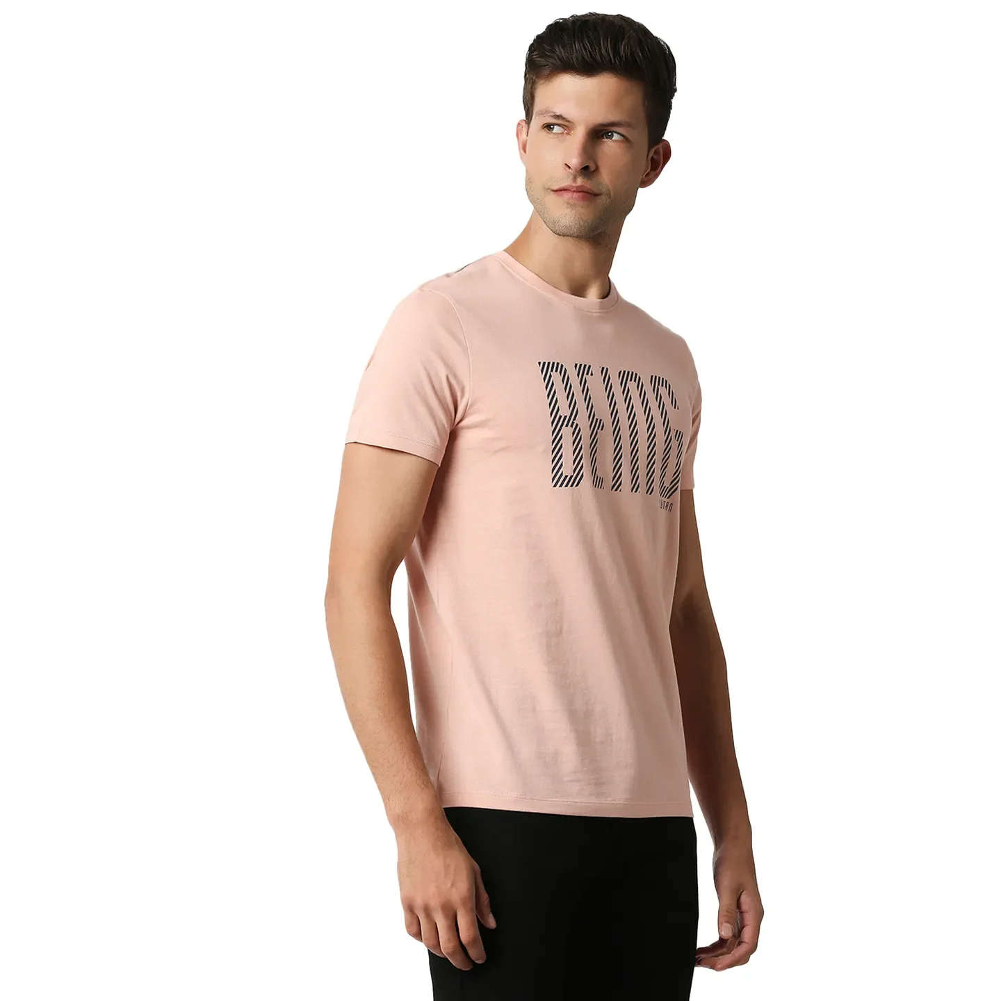 Pink Regular Fit Men's Short Sleeves T-Shirt by Being Human Clothing - Image 3