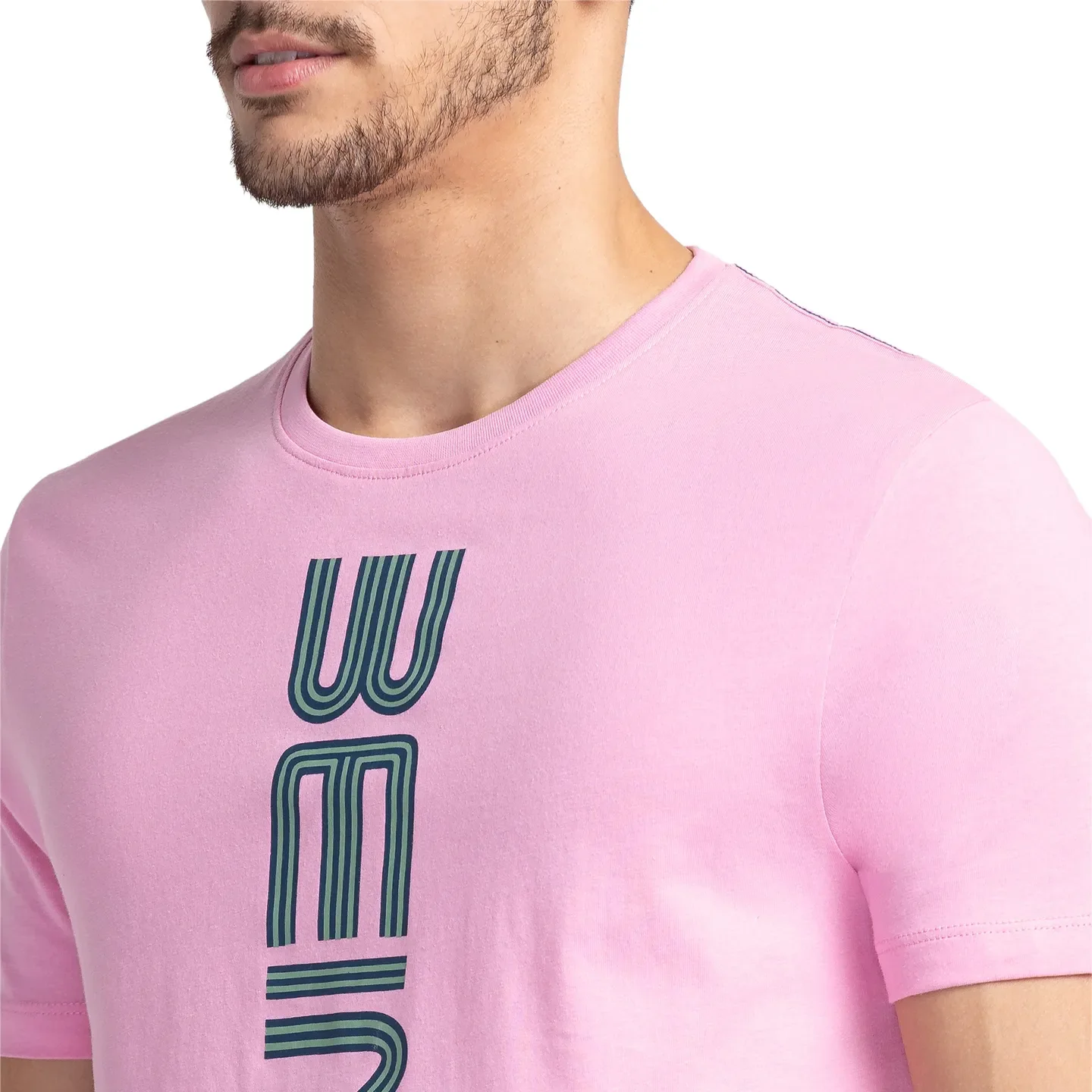 Pink Regular Fit Men's Short Sleeves T-Shirt by Being Human Clothing - Image 5