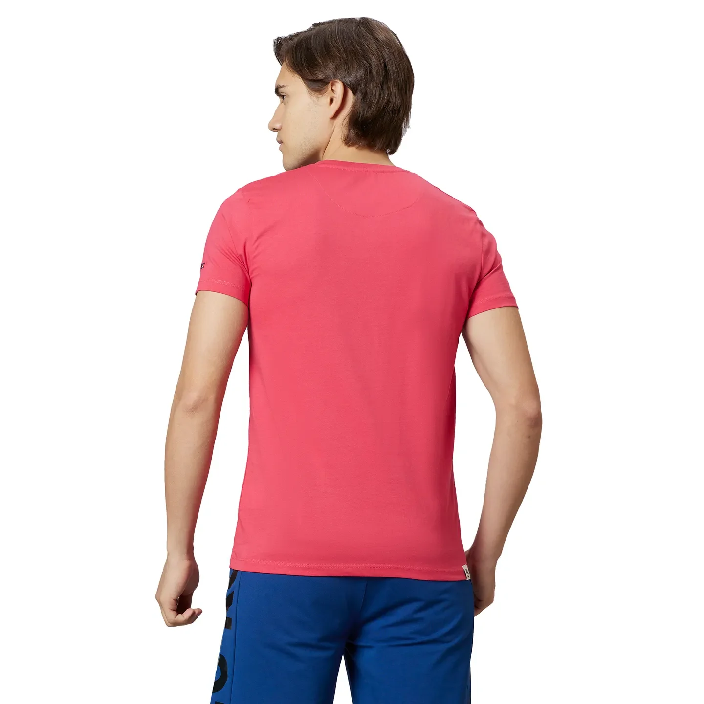 Raspberry Regular Fit Round Neck Men's T-Shirt by Being Human Clothing - Image 2