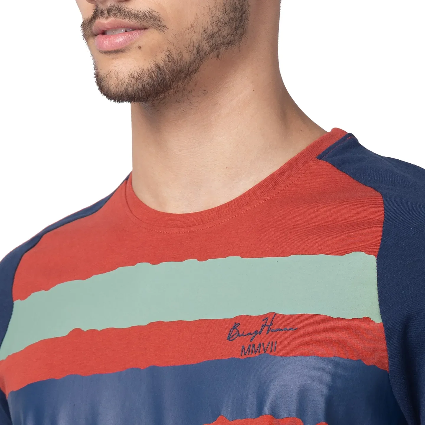 Red Regular Fit Men's Short Sleeves T-Shirt by Being Human Clothing - Image 4