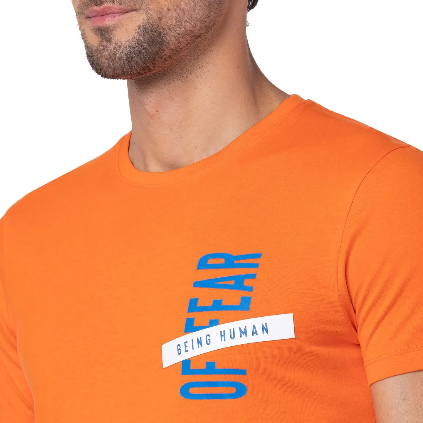 Red Regular Fit Men's Short Sleeves T-Shirt by Being Human Clothing - Image 5