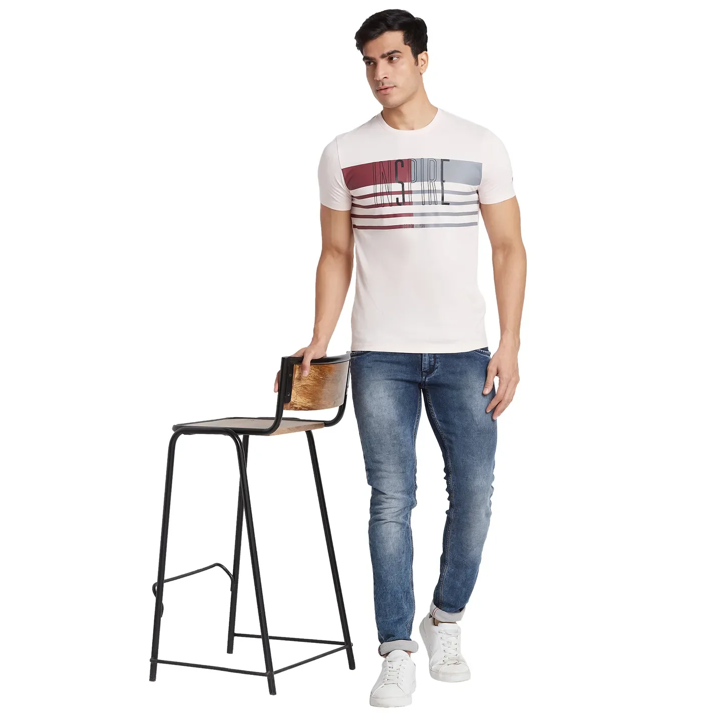 Rose Water Regular Fit Round Neck Men's T-Shirt by Being Human Clothing - Image 6