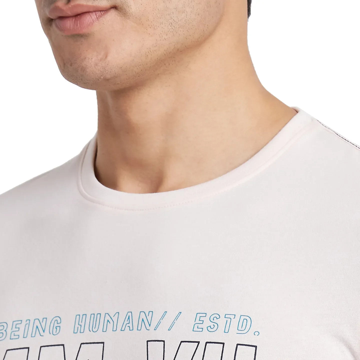 Pink Regular Fit Men's Short Sleeves T-Shirt by Being Human Clothing - Image 4
