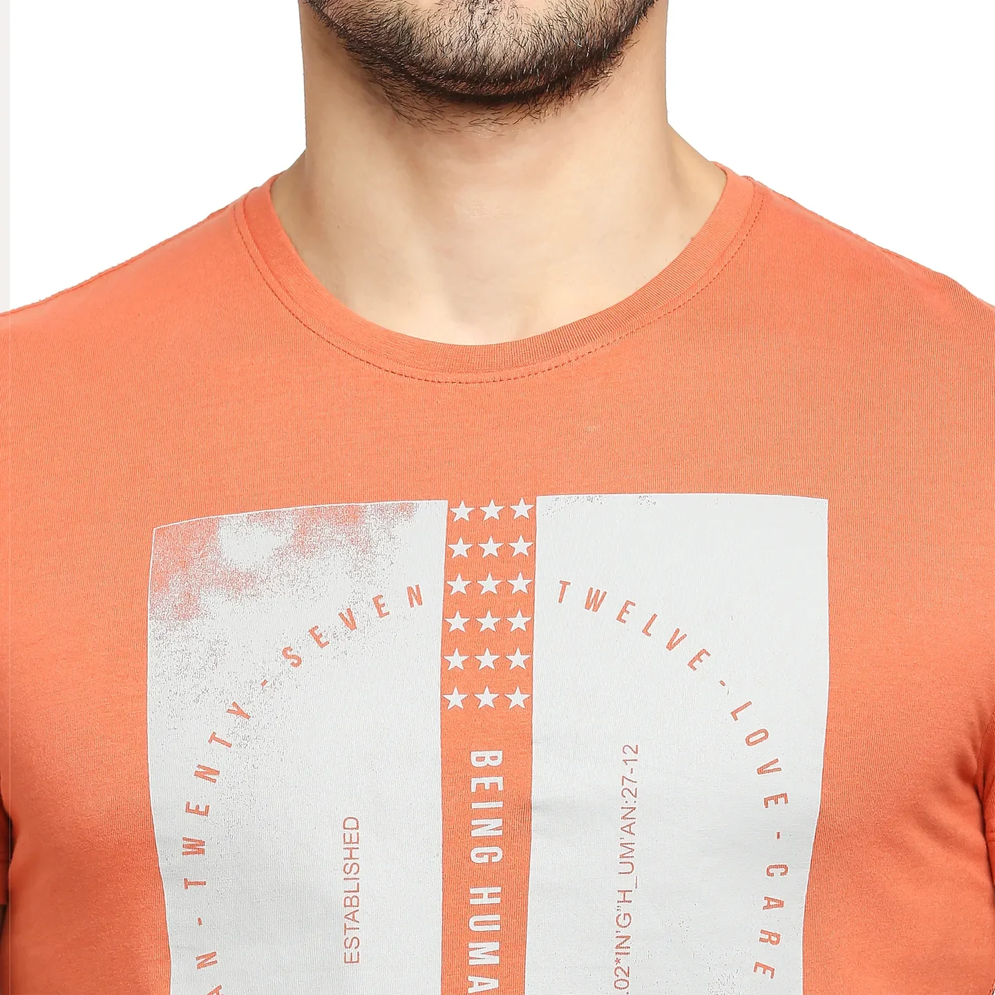 Brown Regular Fit Men's Short Sleeves T-Shirt by Being Human Clothing - Image 5