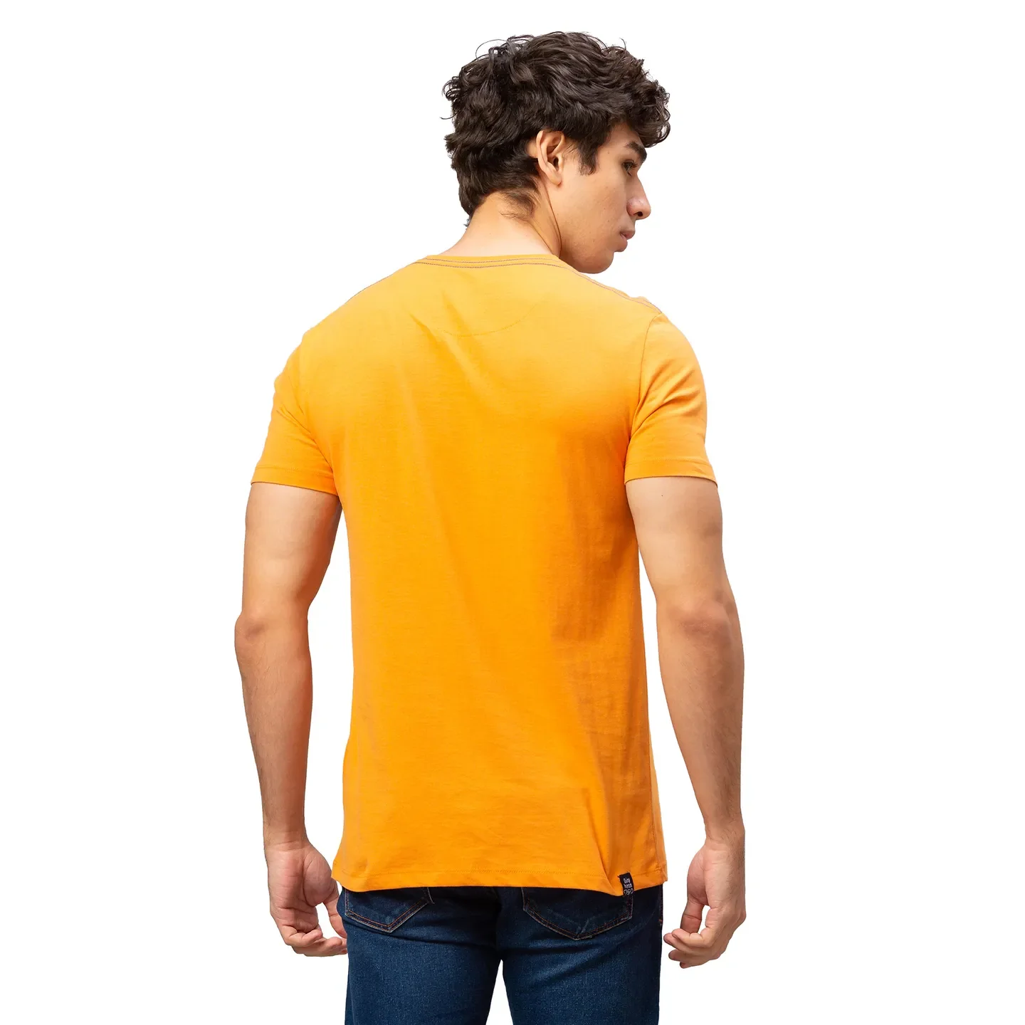 Brown Regular Fit Men's Short Sleeves T-Shirt by Being Human Clothing - Image 3