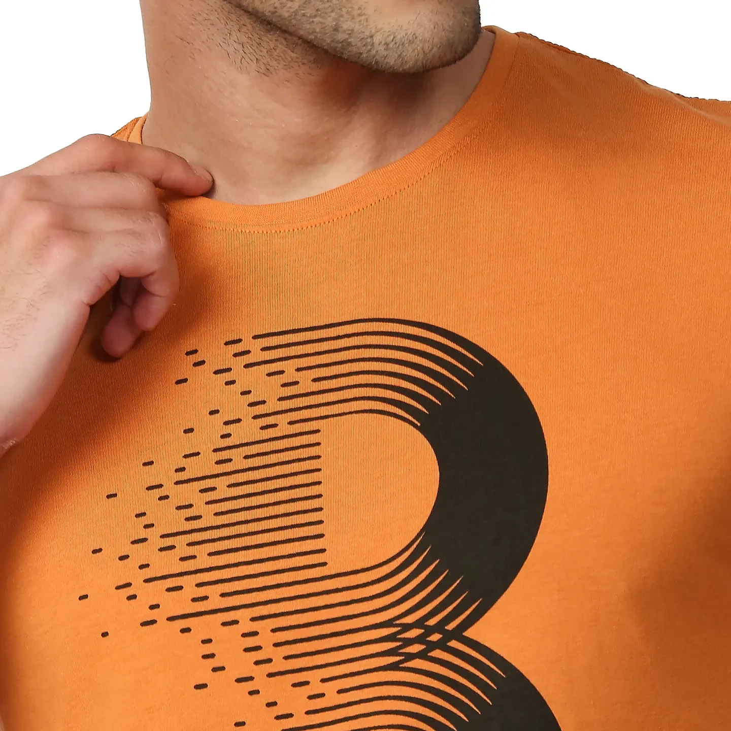 Brown Regular Fit Men's Short Sleeves T-Shirt by Being Human Clothing - Image 4