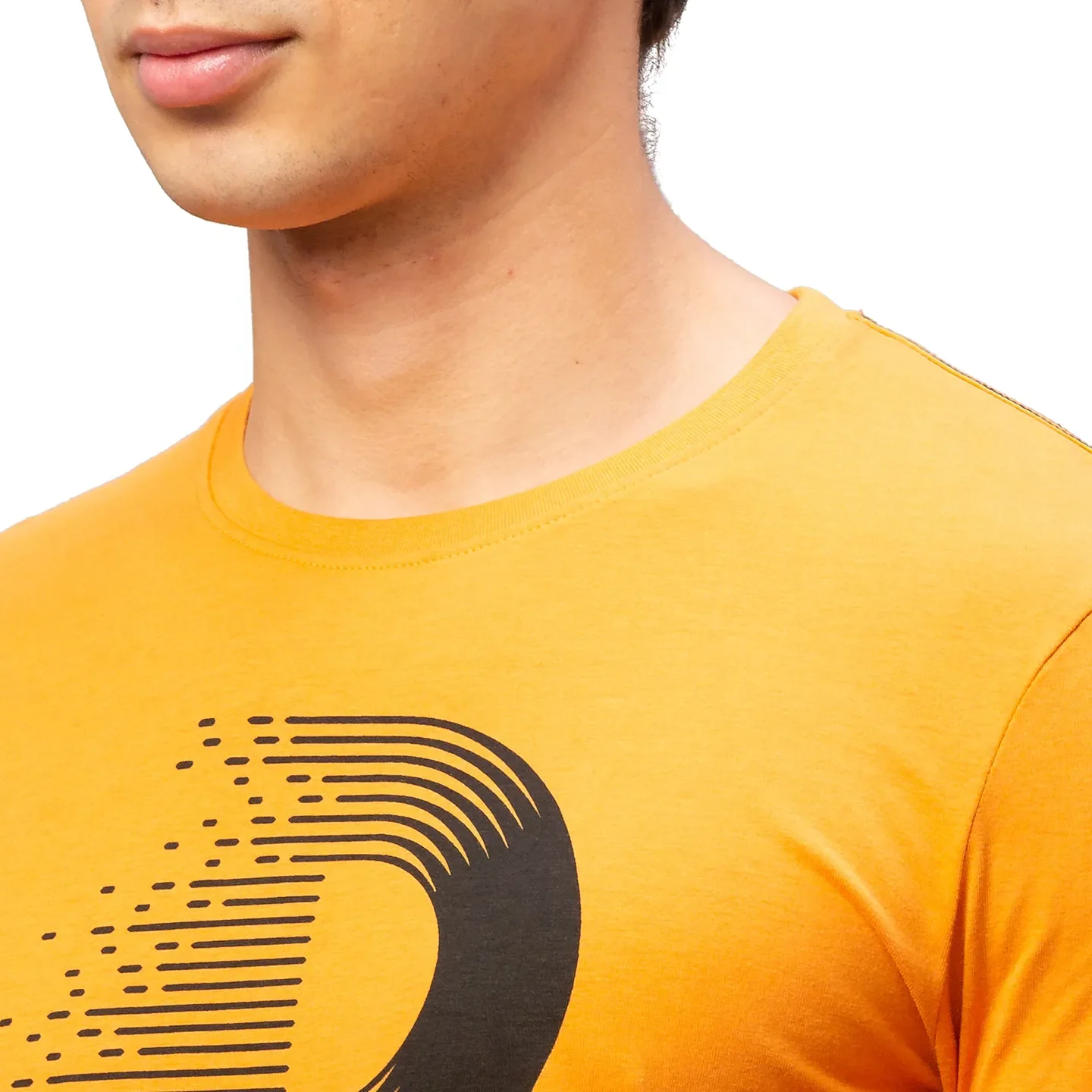 Beige Regular Fit Men's Short Sleeves T-Shirt by Being Human Clothing - Image 5
