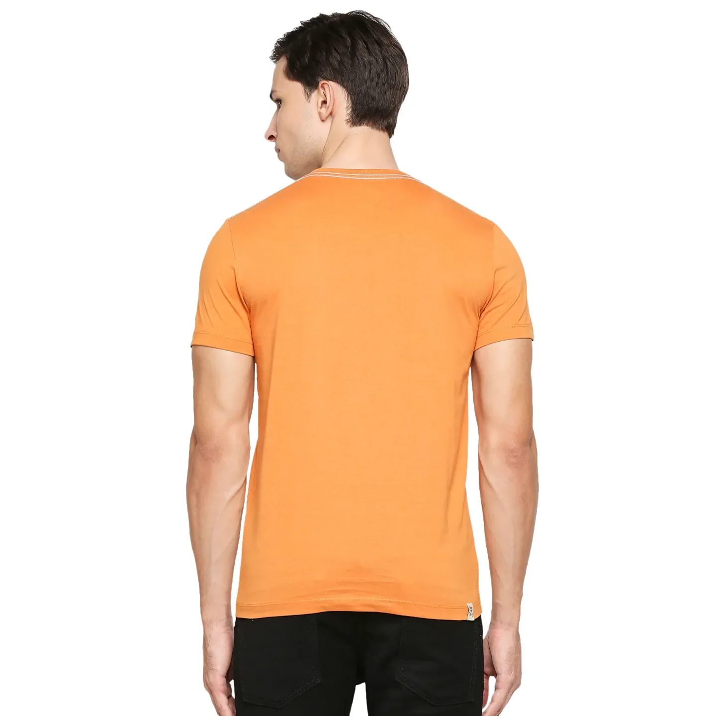 Brown Regular Fit Men's Short Sleeves T-Shirt by Being Human Clothing - Image 4