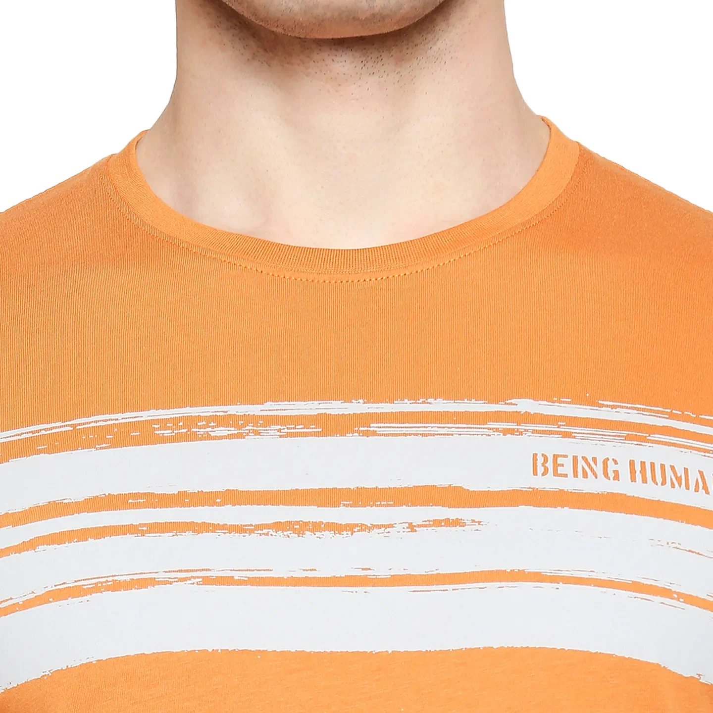 Brown Regular Fit Men's Short Sleeves T-Shirt by Being Human Clothing - Image 5