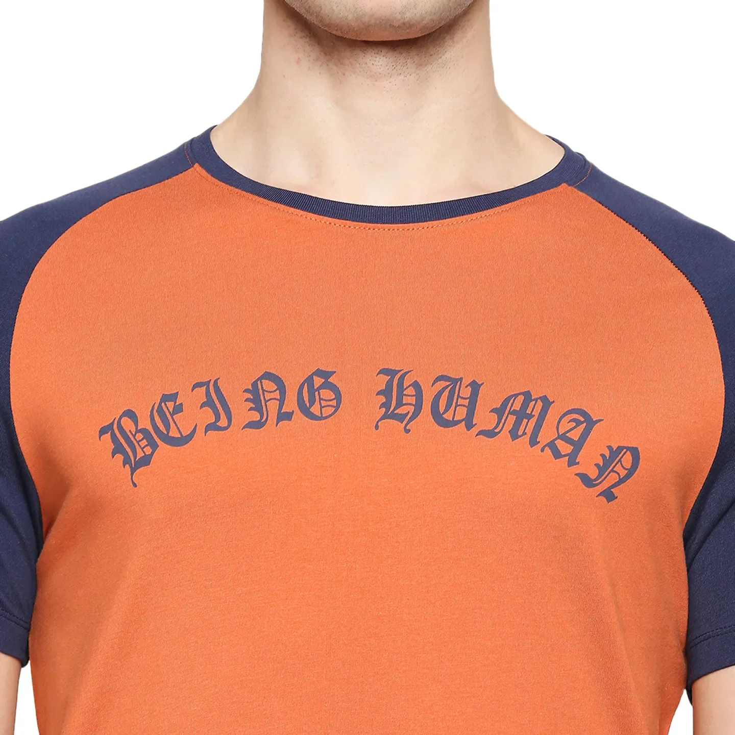 Rust Regular Fit Round Neck Men's T-Shirt by Being Human Clothing - Image 5
