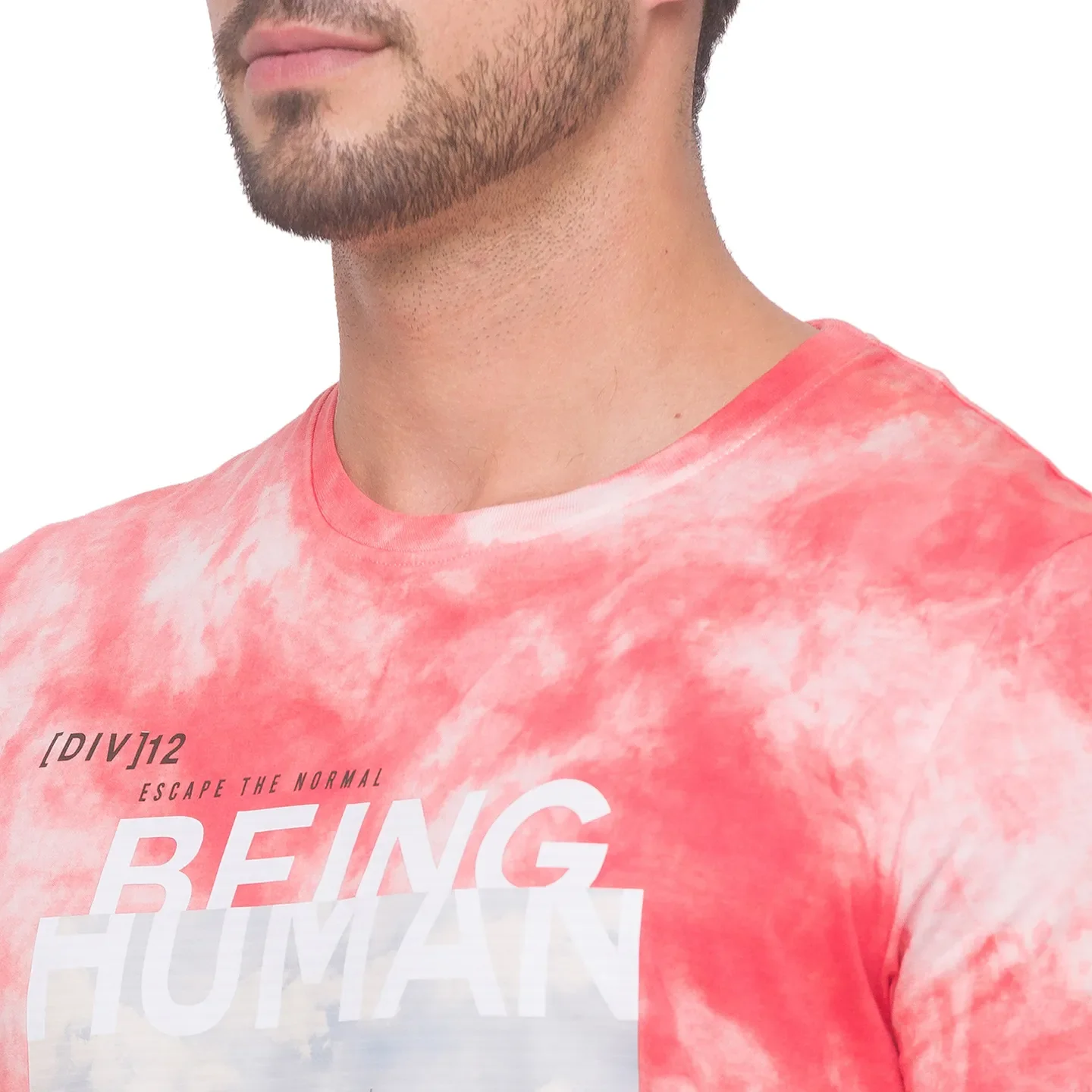 Orange Regular Fit Men's Short Sleeves T-Shirt by Being Human Clothing - Image 4