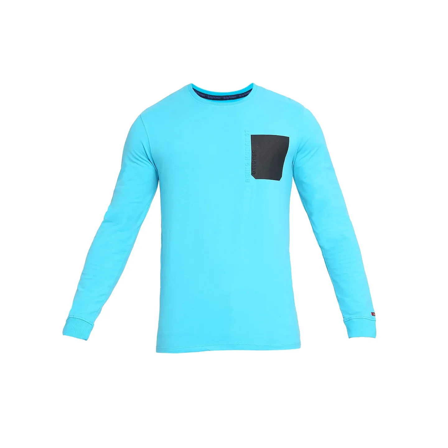 Scuba Blue Regular Fit Round Neck Men's T-Shirt by Being Human Clothing - Image 7