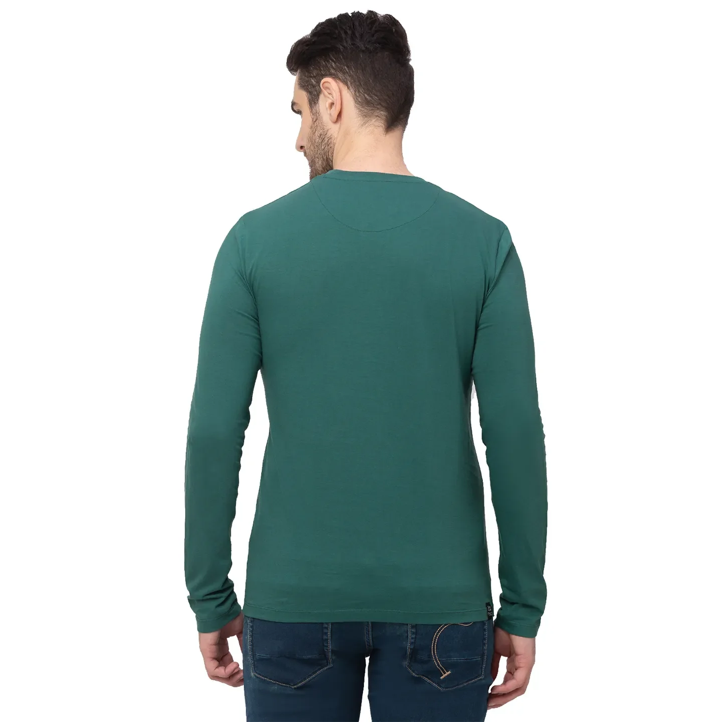 Pink Regular Fit Men's Long Sleeves T-Shirt by Being Human Clothing - Image 6