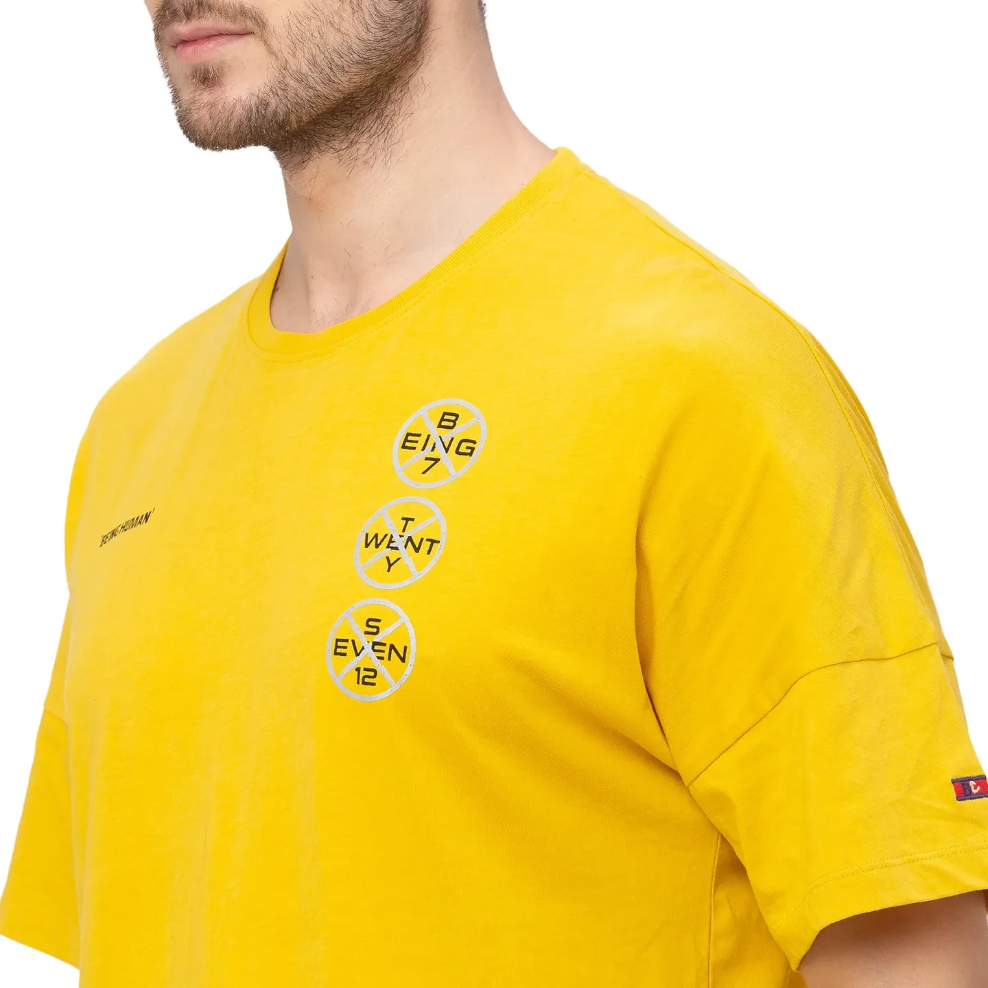 Sulfer Regular Fit Round Neck Men's T-Shirt by Being Human Clothing - Image 4