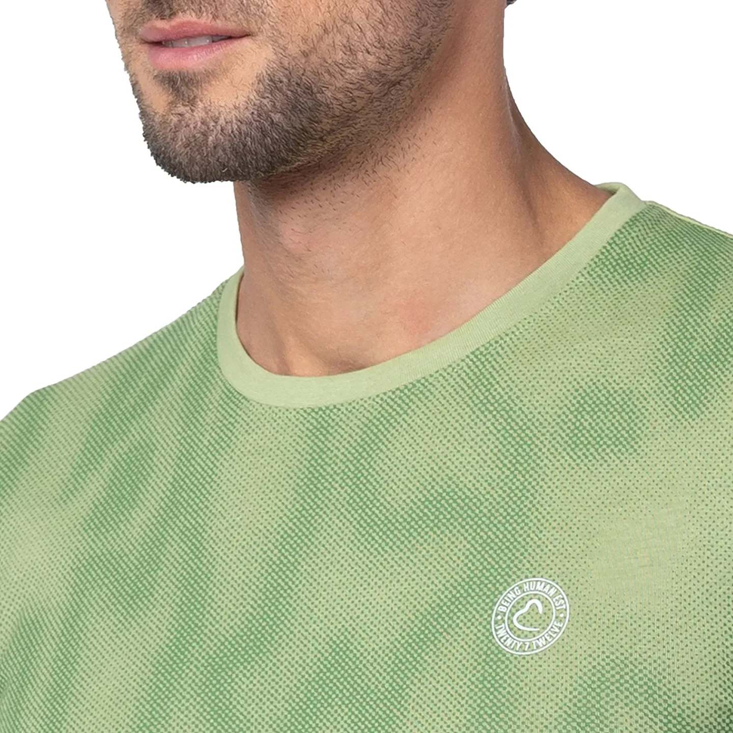 Grey Regular Fit Men's Long Sleeves T-Shirt by Being Human Clothing - Image 4