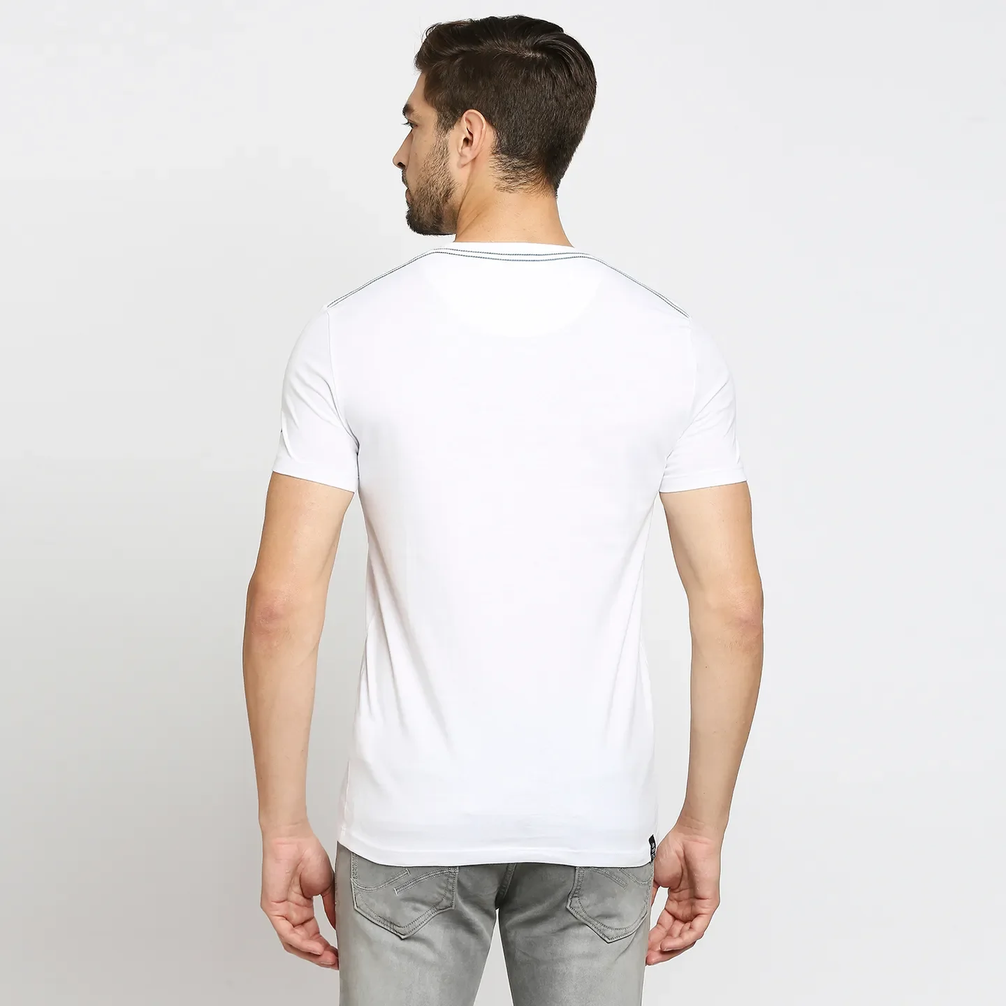 Red Regular Fit Men's Short Sleeves T-Shirt by Being Human Clothing - Image 6