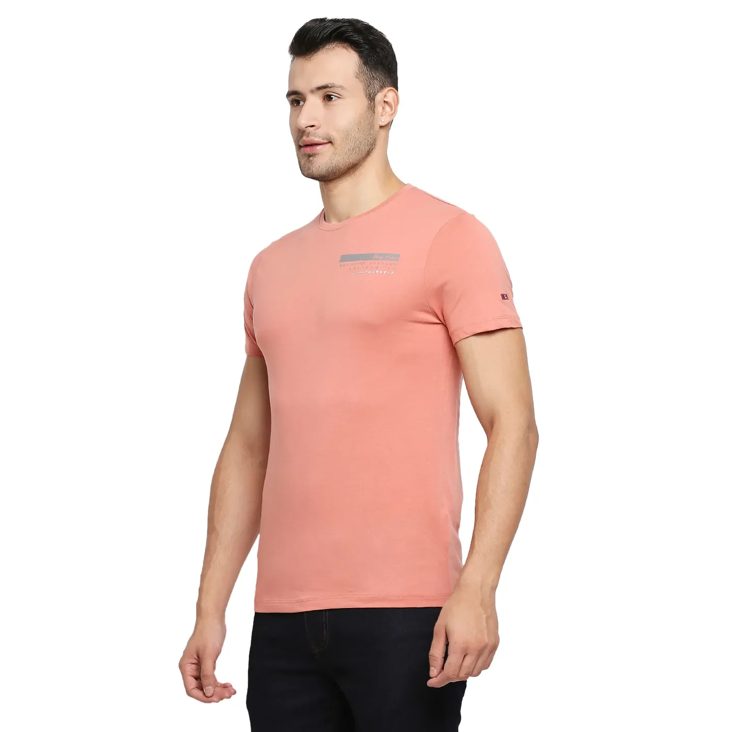 Red Regular Fit Men's Short Sleeves T-Shirt by Being Human Clothing - Image 4