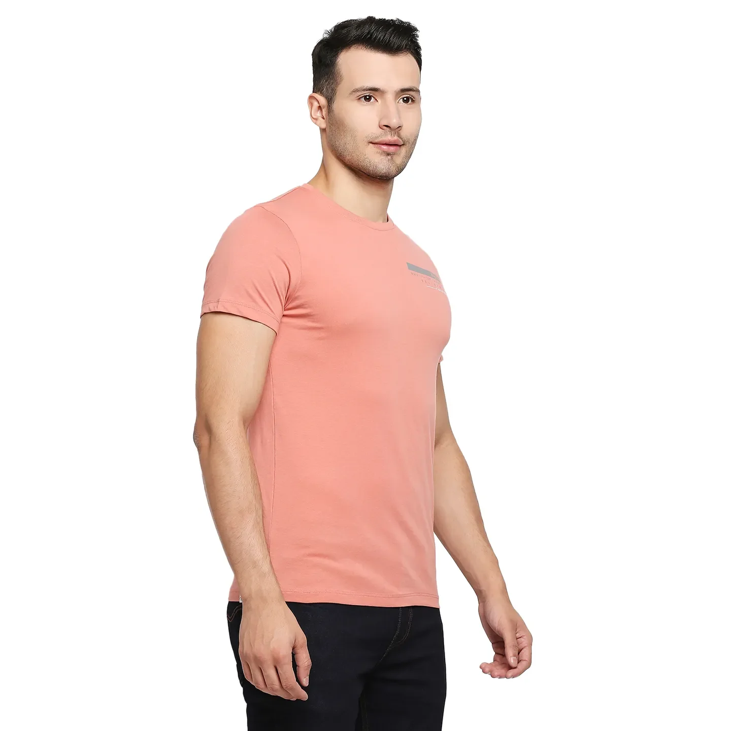 Red Regular Fit Men's Short Sleeves T-Shirt by Being Human Clothing - Image 5