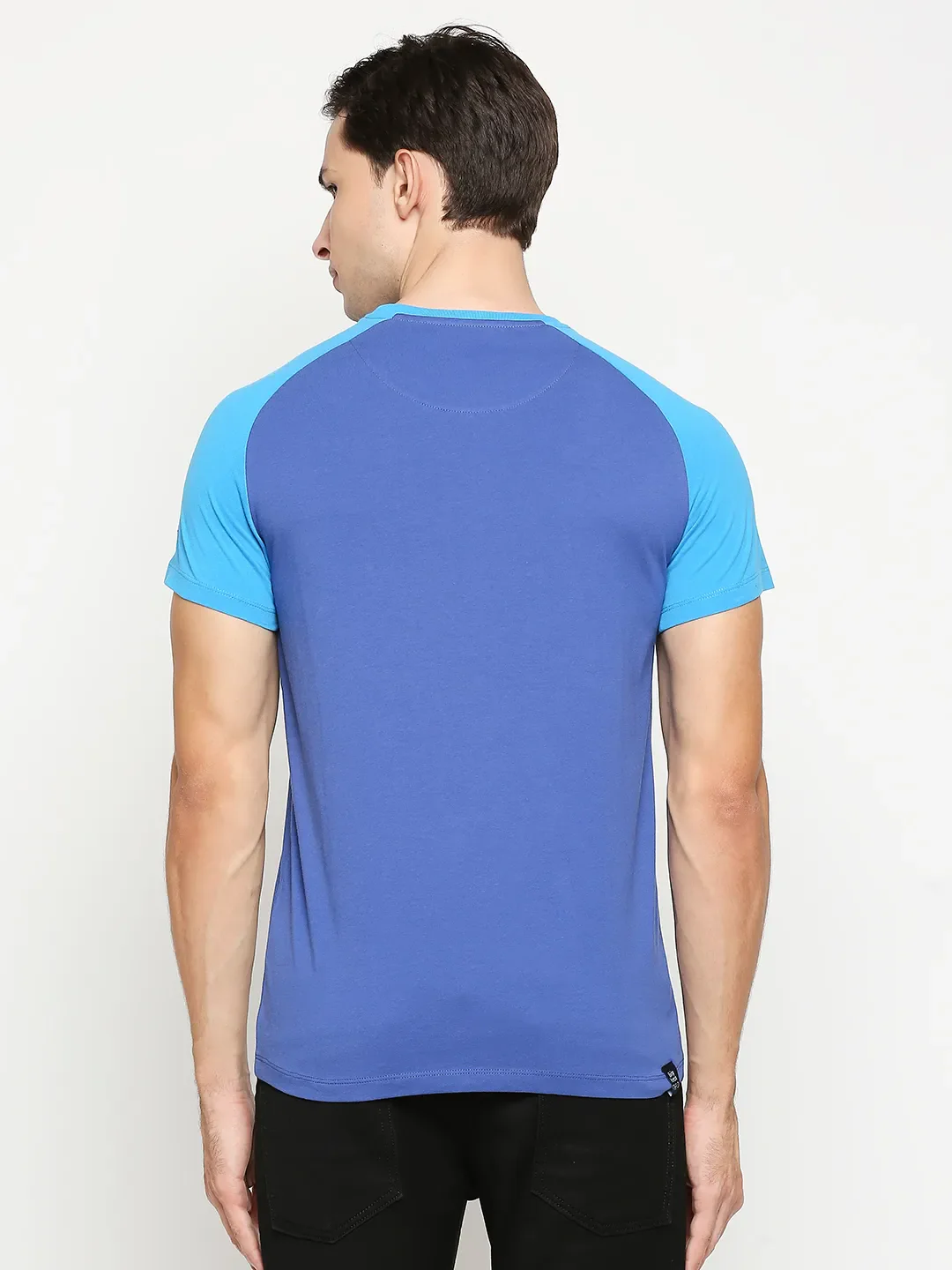 True Blue Regular Fit Round Neck Men's T-Shirt by Being Human Clothing - Image 4