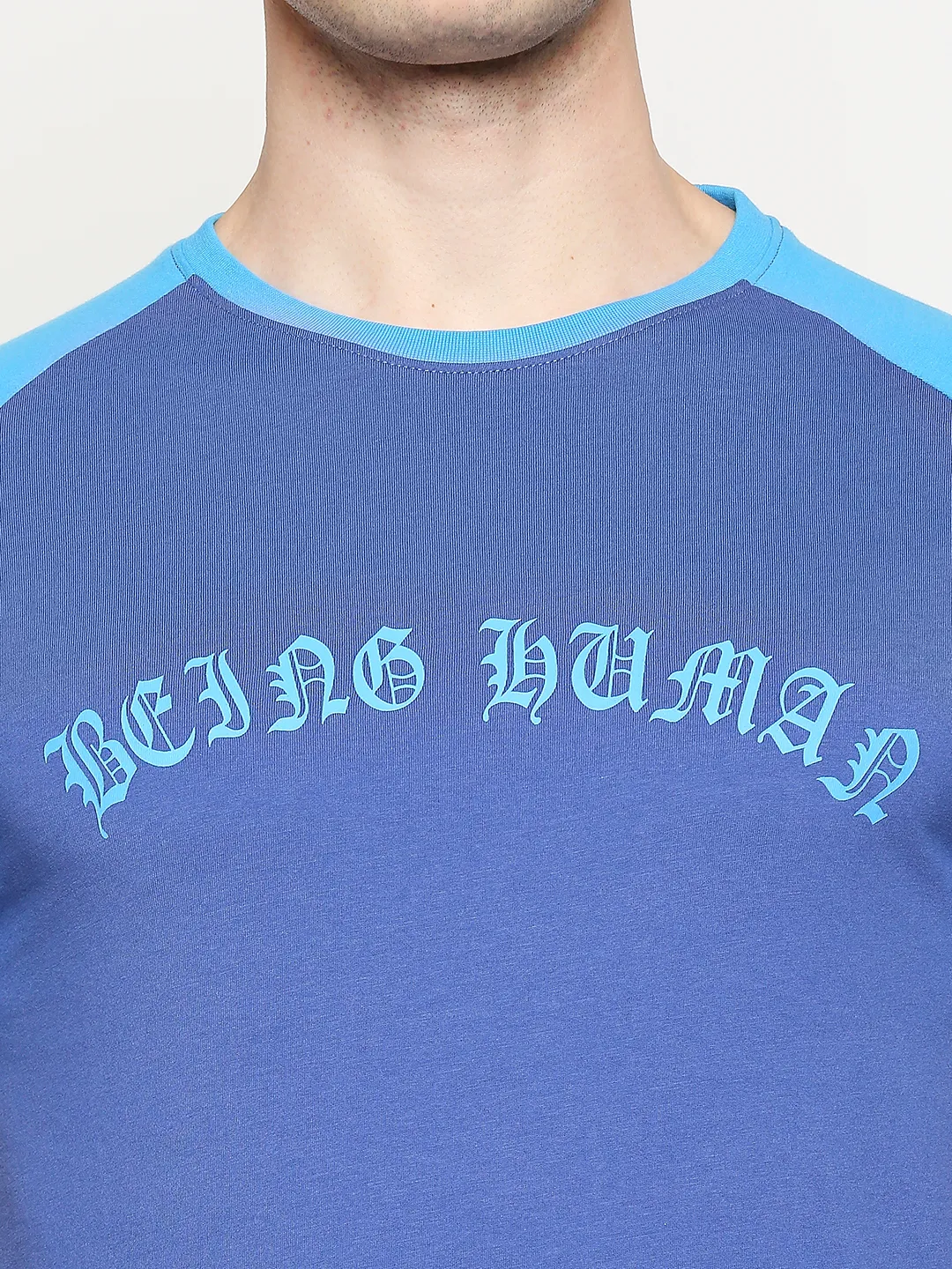 True Blue Regular Fit Round Neck Men's T-Shirt by Being Human Clothing - Image 5