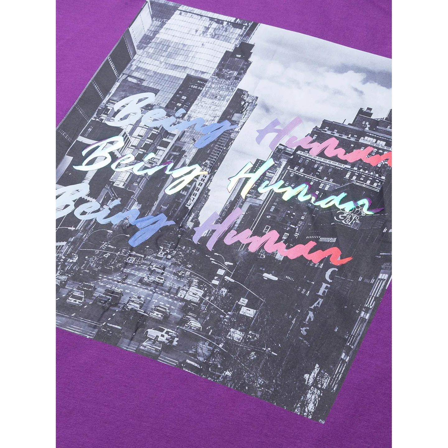 Violet Regular Fit Round Neck Men's T-Shirt by Being Human Clothing - Image 10
