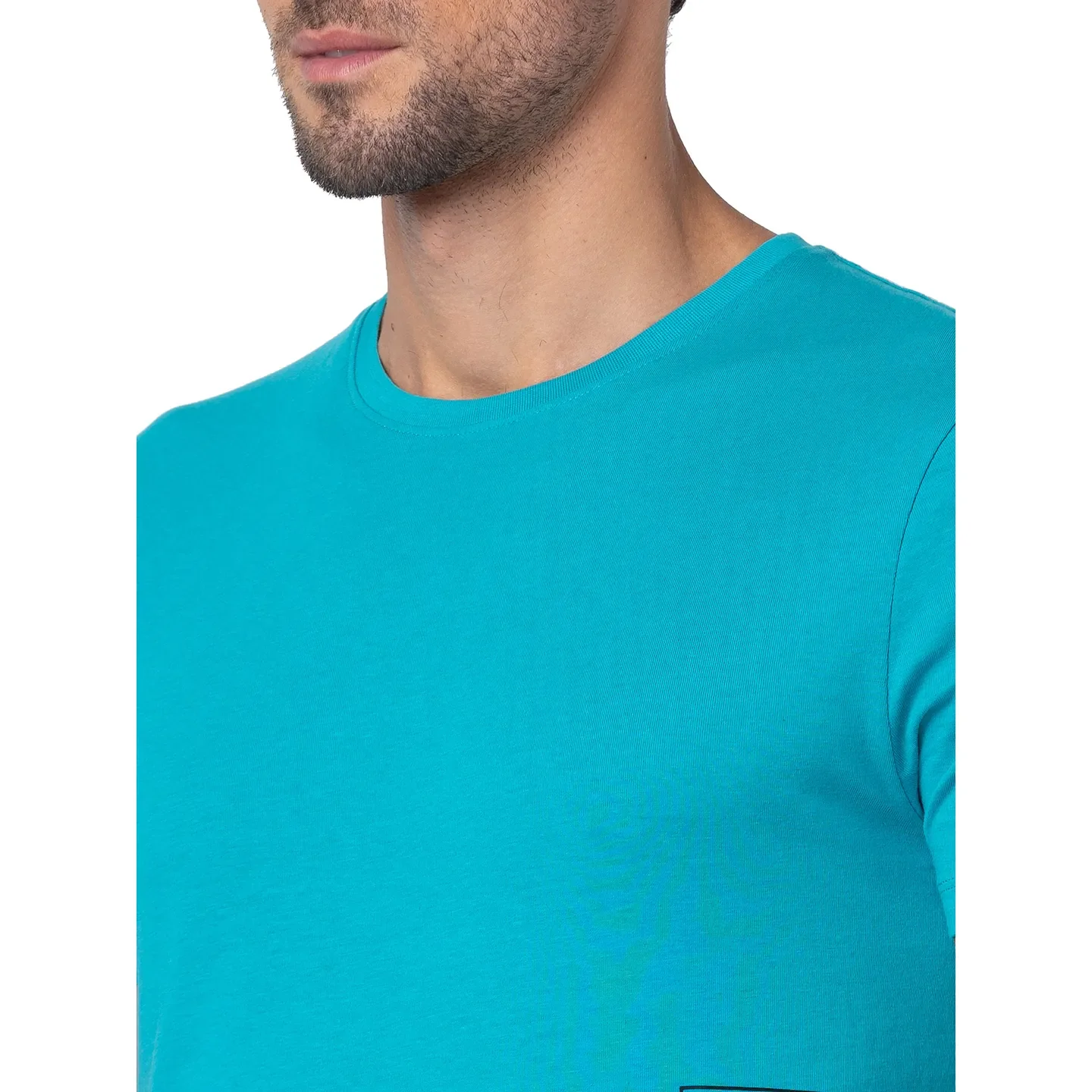 Viridian Green Regular Fit Round Neck Men's T-Shirt by Being Human Clothing - Image 5