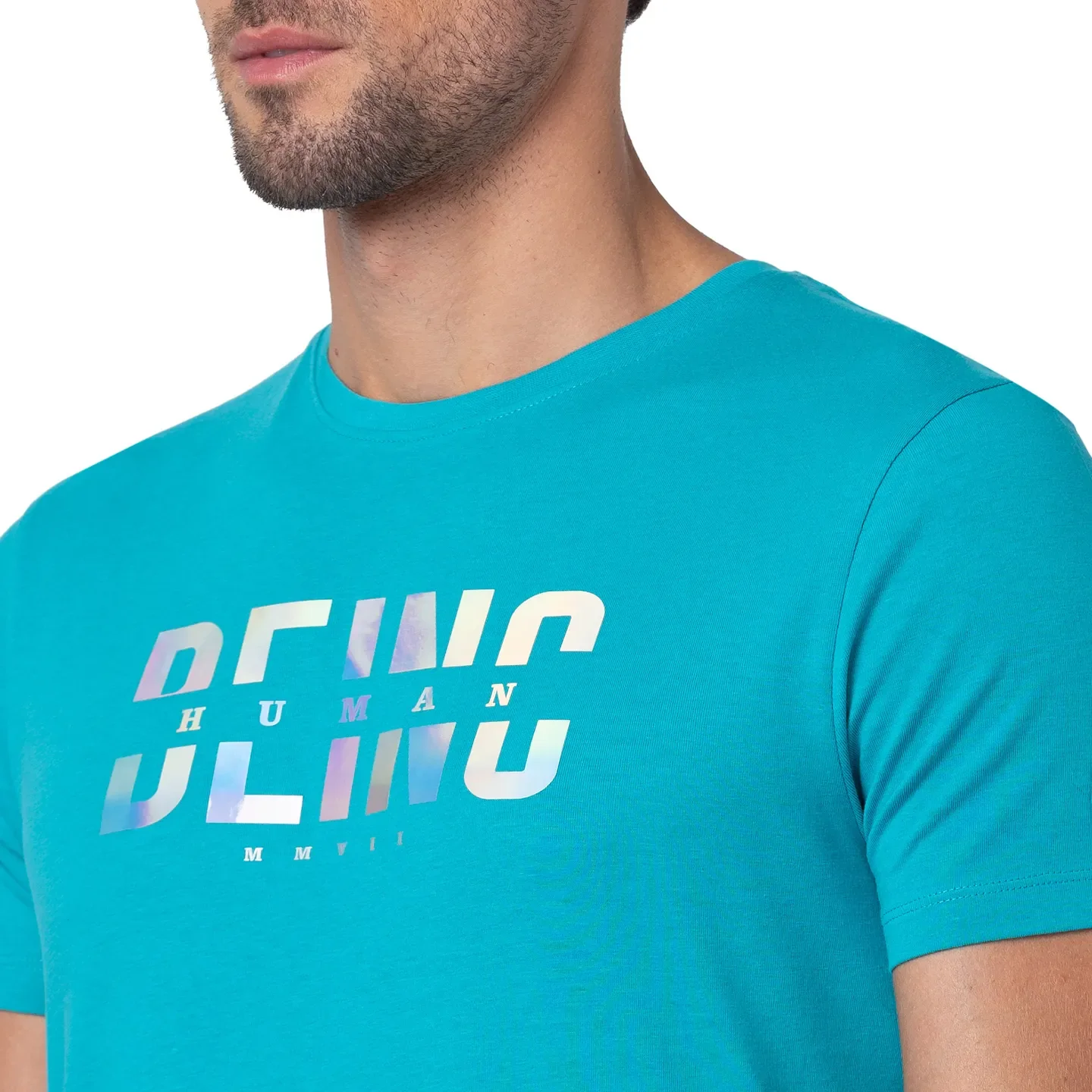 Green Regular Fit Men's Short Sleeves T-Shirt by Being Human Clothing - Image 5