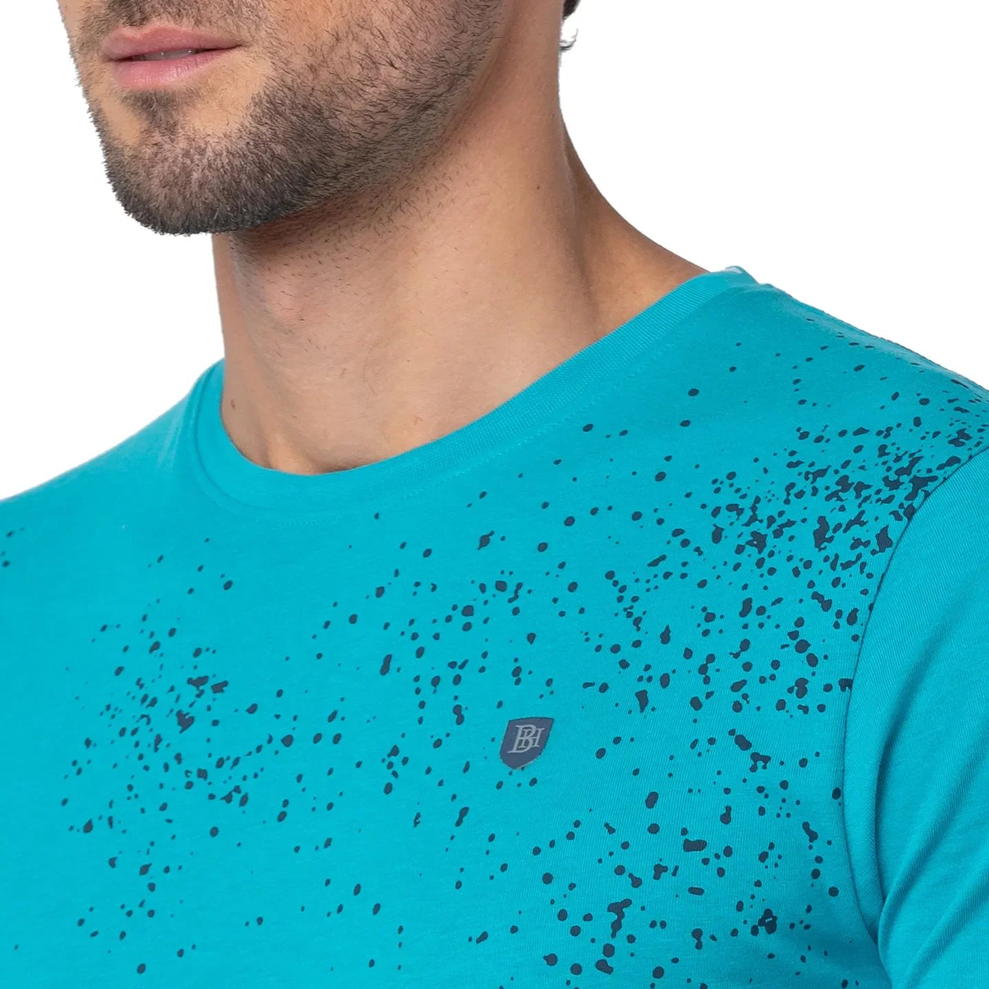 Viridian Green Regular Fit Round Neck Men's T-Shirt by Being Human Clothing - Image 5