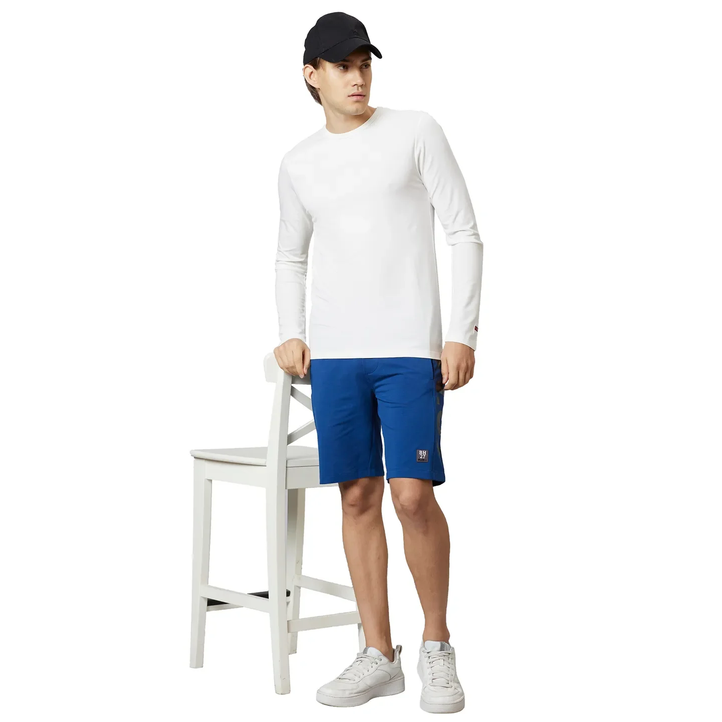 White Regular Fit Round Neck Men's T-Shirt by Being Human Clothing - Image 5