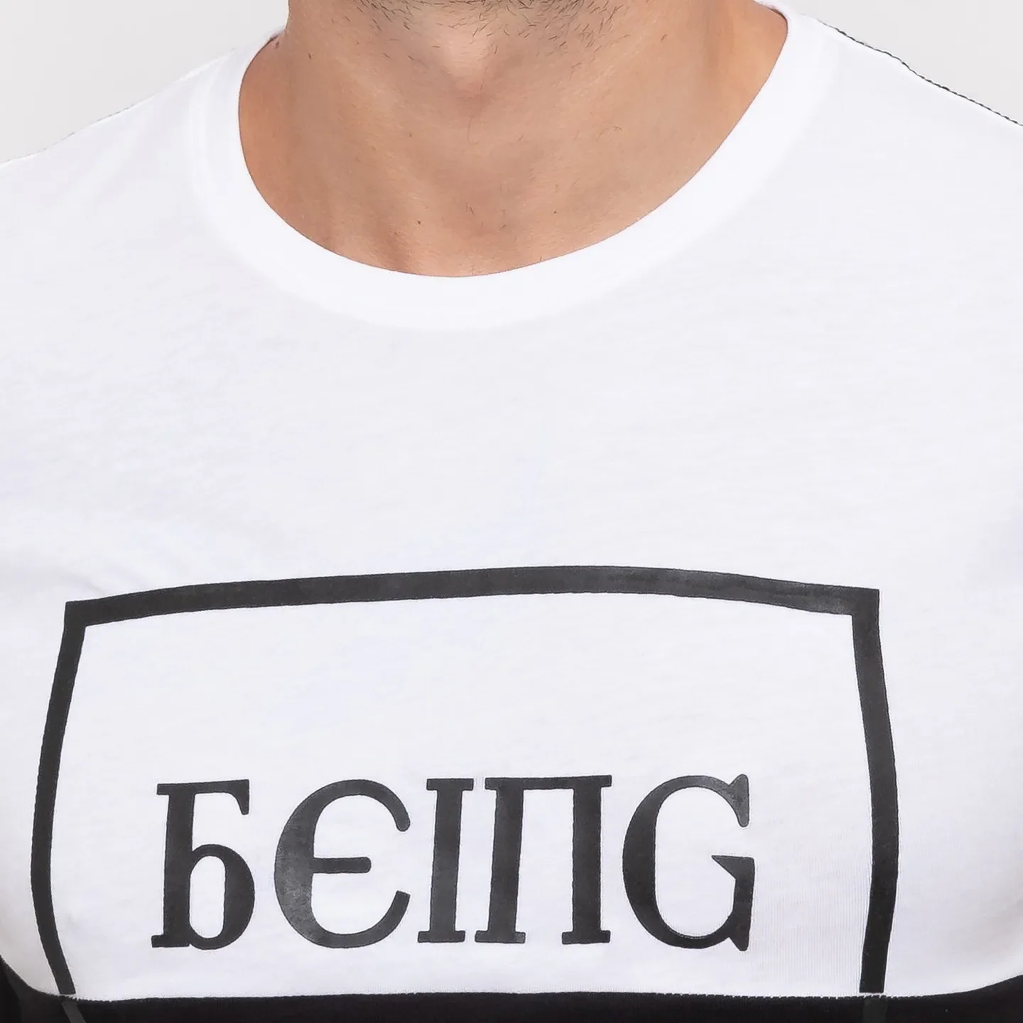 White Regular Fit Men's Short Sleeves T-Shirt by Being Human Clothing - Image 4