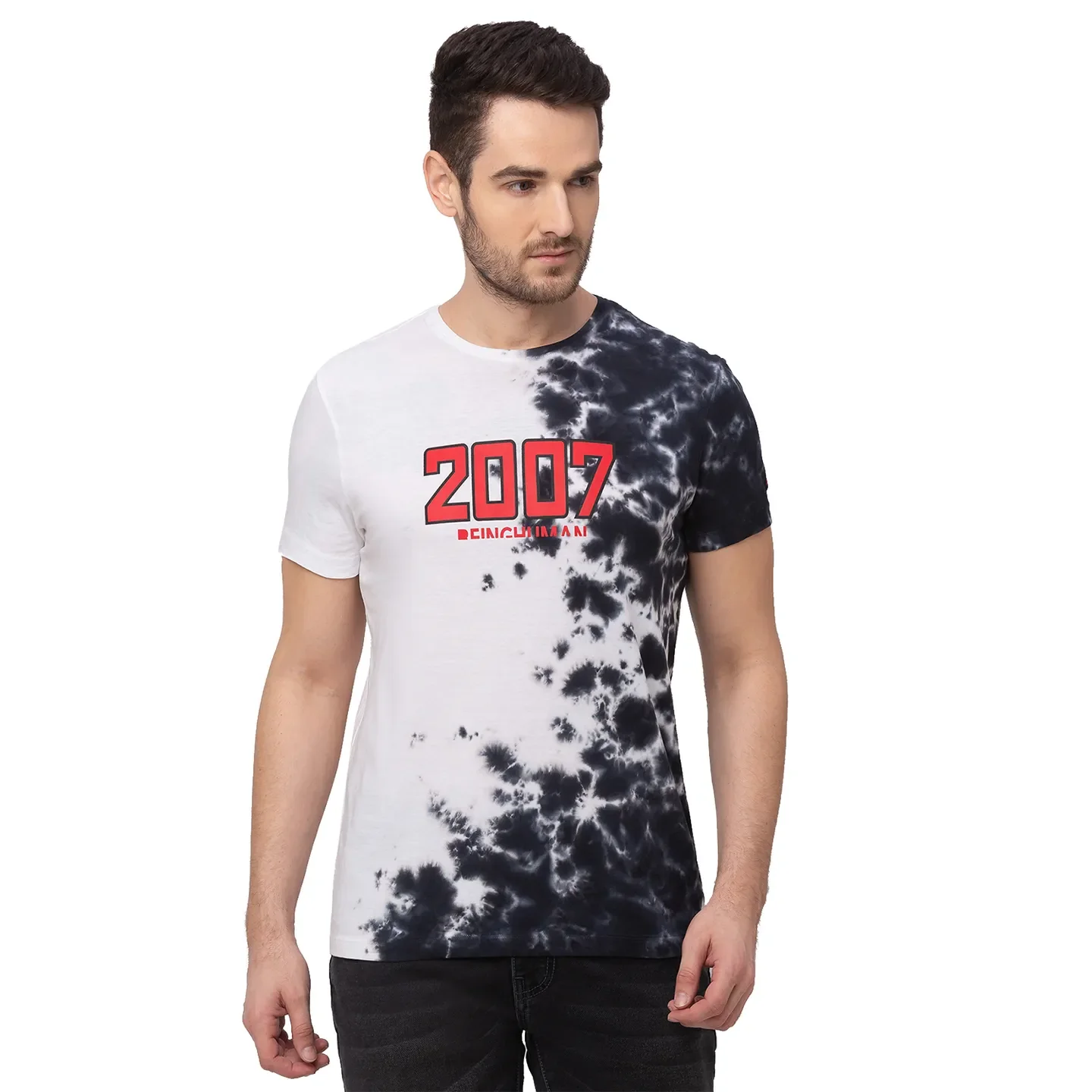 White Regular Fit Men's Short Sleeves T-Shirt by Being Human Clothing - Image 7