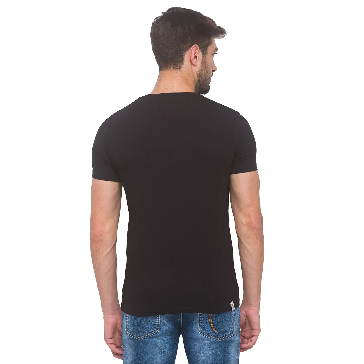 White Regular Fit Men's Short Sleeves T-Shirt by Being Human Clothing - Image 4