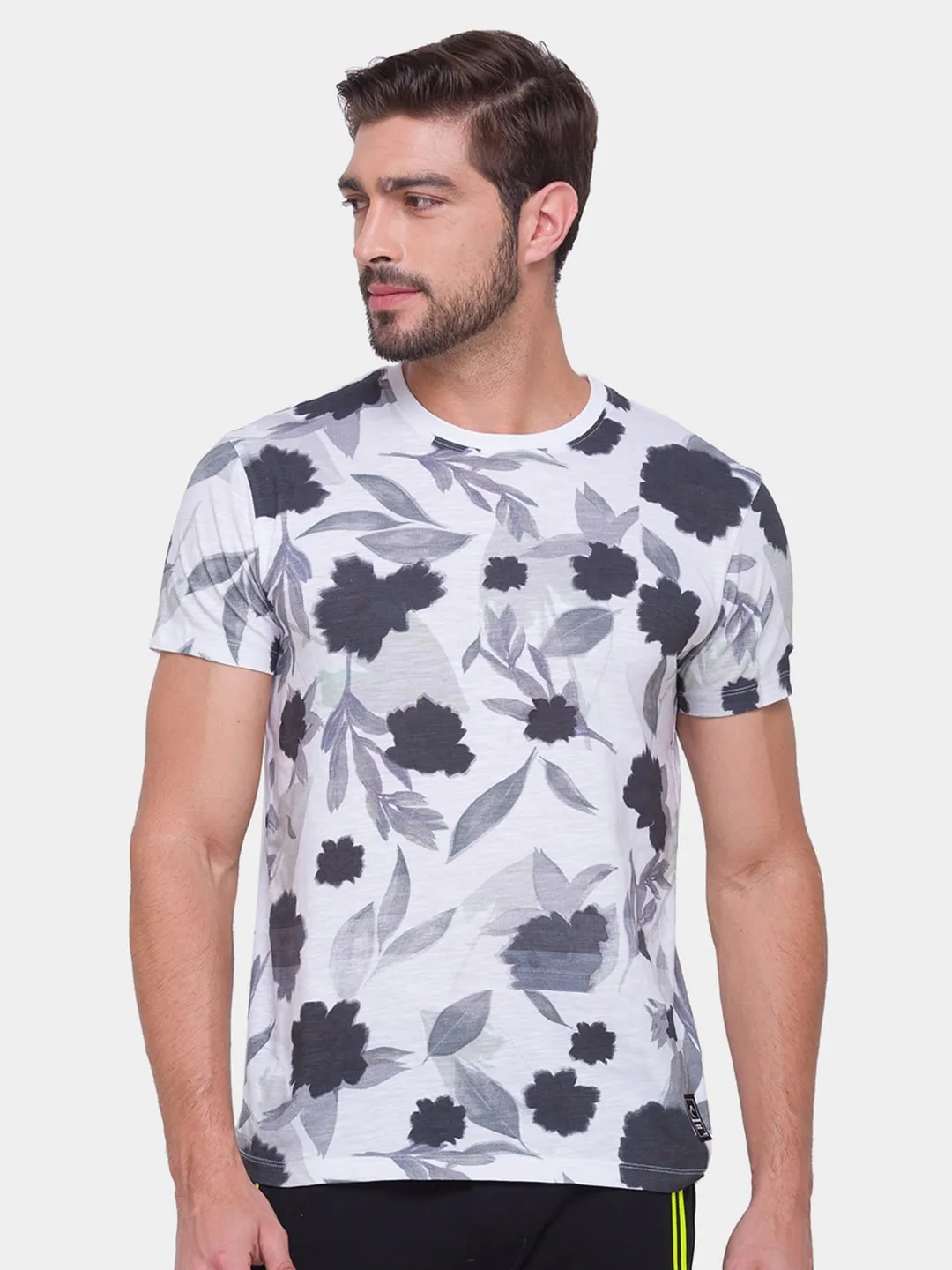 White Regular Fit Men's Short Sleeves T-Shirt by Being Human Clothing - Image 5